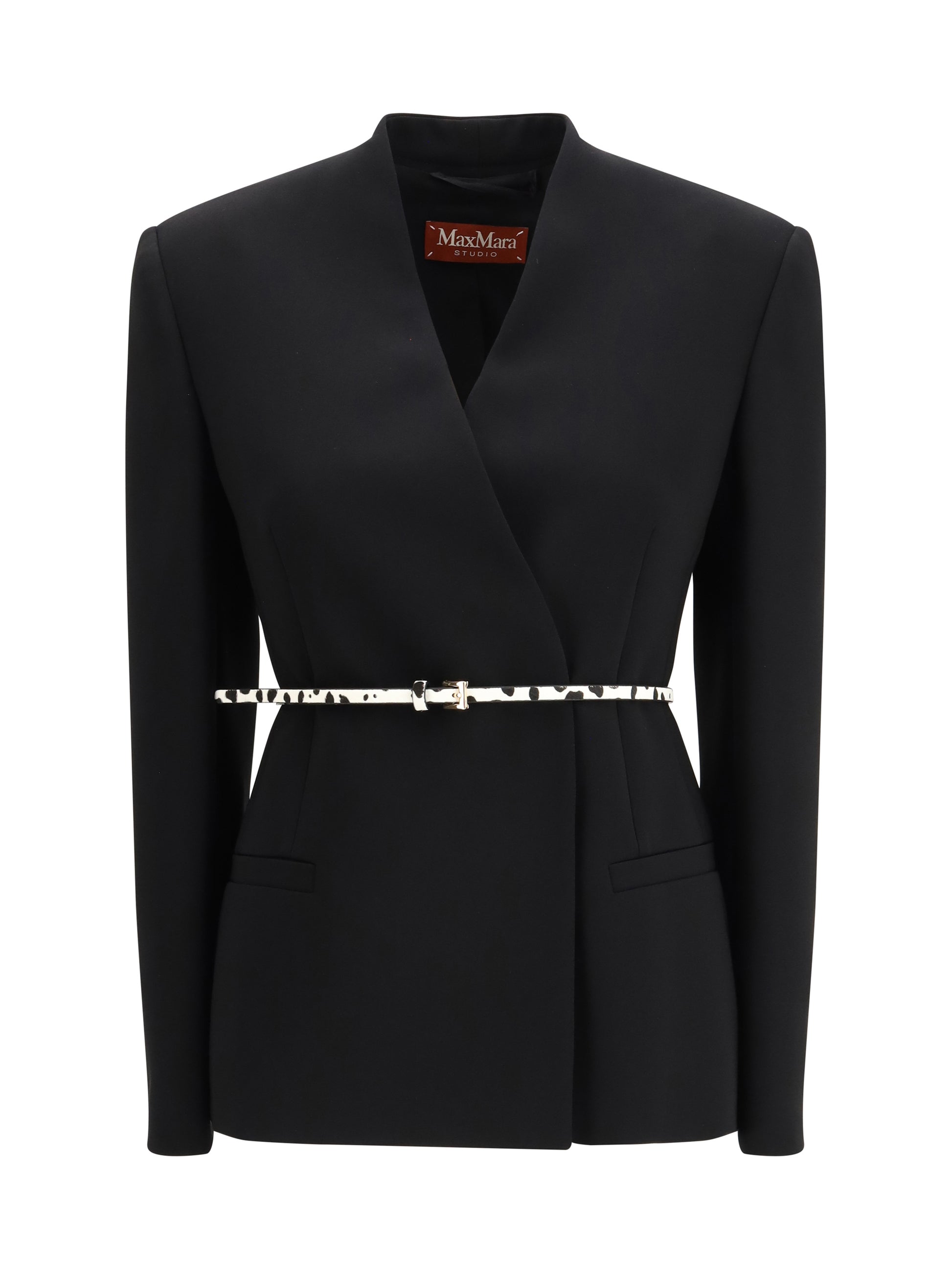 Max Mara Studio Women Double-Breasted Cady Jacket MAX MARA STUDIO