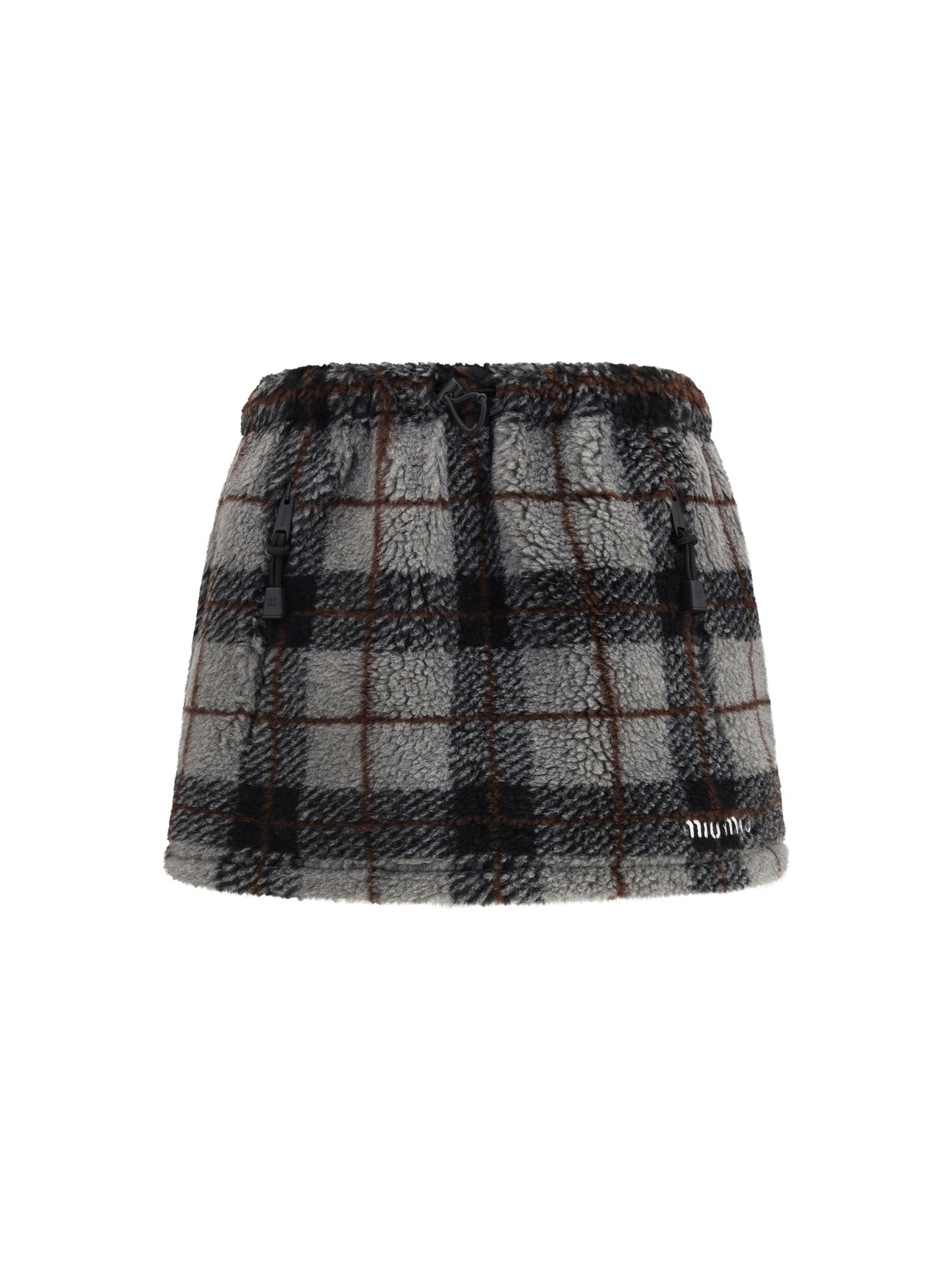 Miu Miu Women Check Mini Skirt MIU MIU