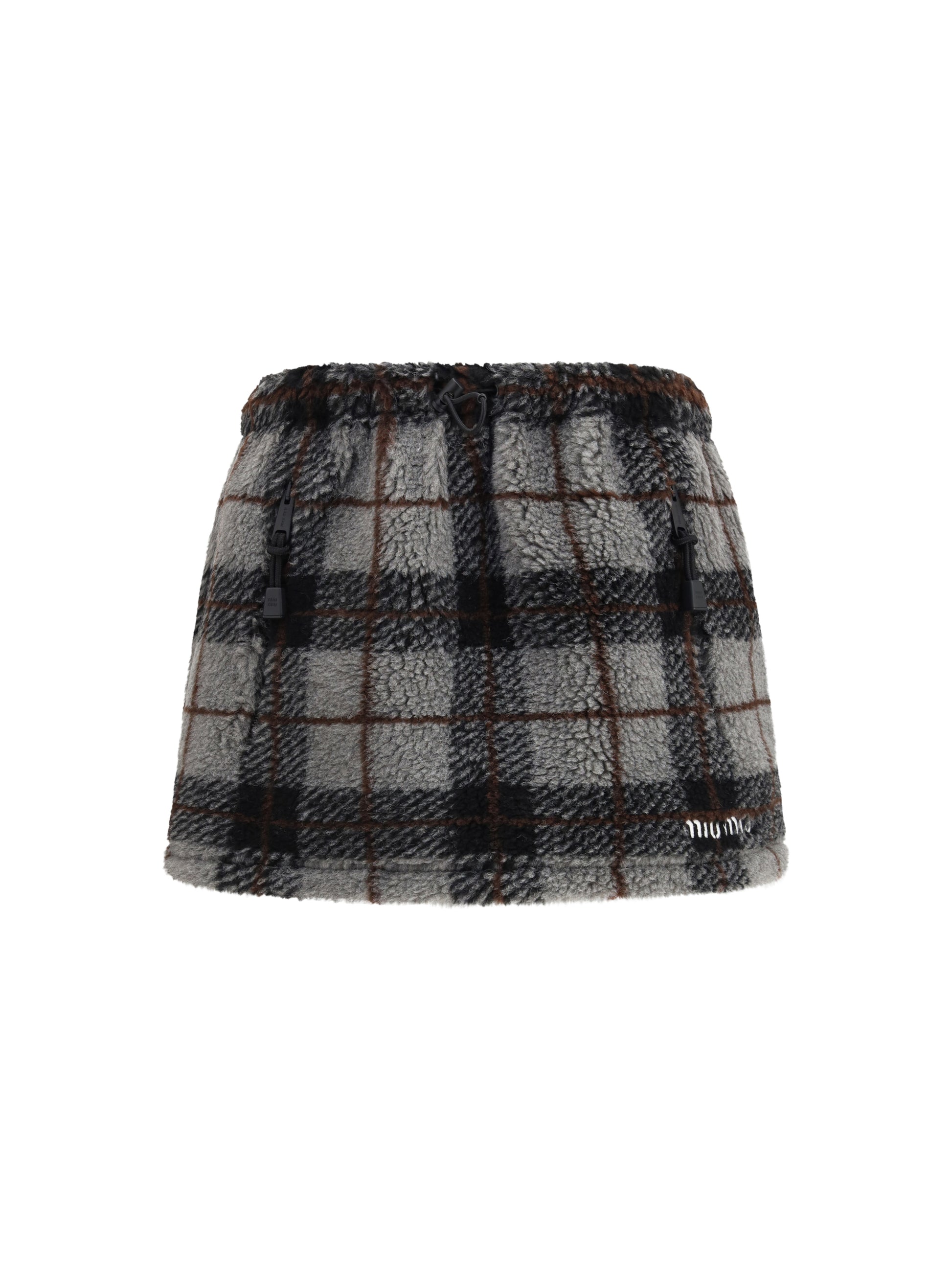 Miu Miu Women Check Mini Skirt MIU MIU