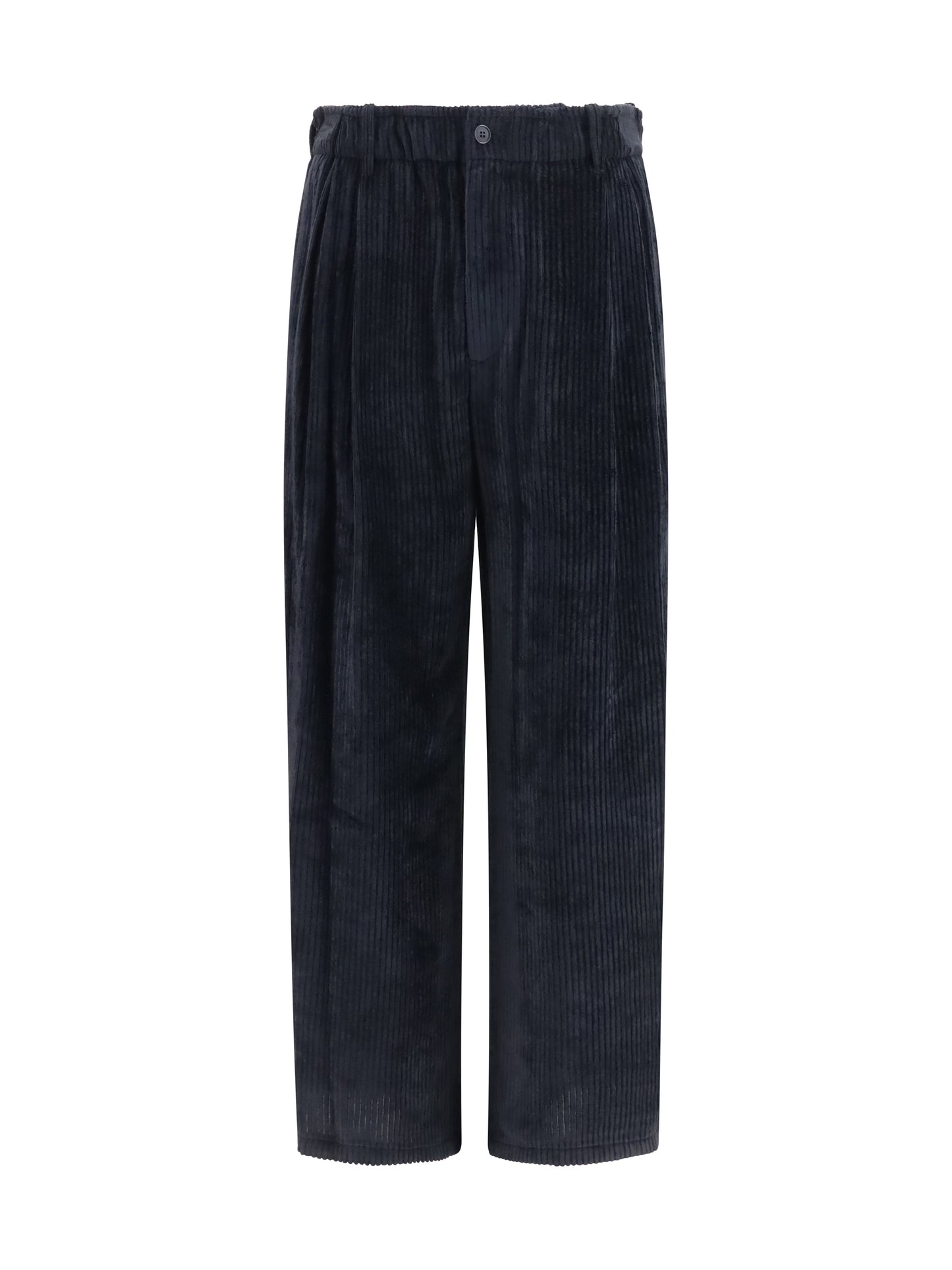 Giorgio Armani Men Wide-Leg Ribbed Viscose Velvet Pants GIORGIO ARMANI