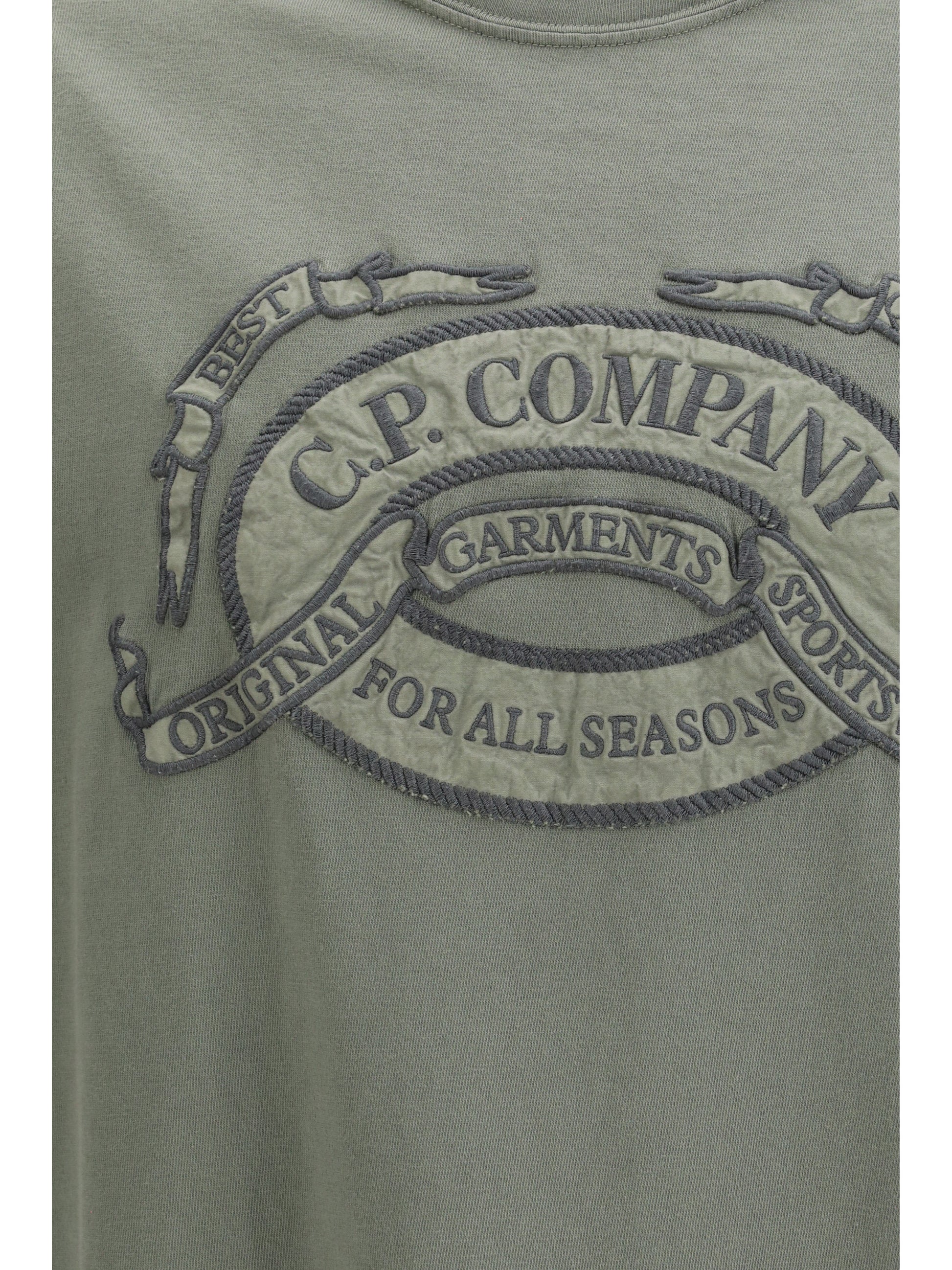 C.P. Company Men 20/1 Jersey Short Sleeve Boxy Logo T-Shirt C.P. COMPANY