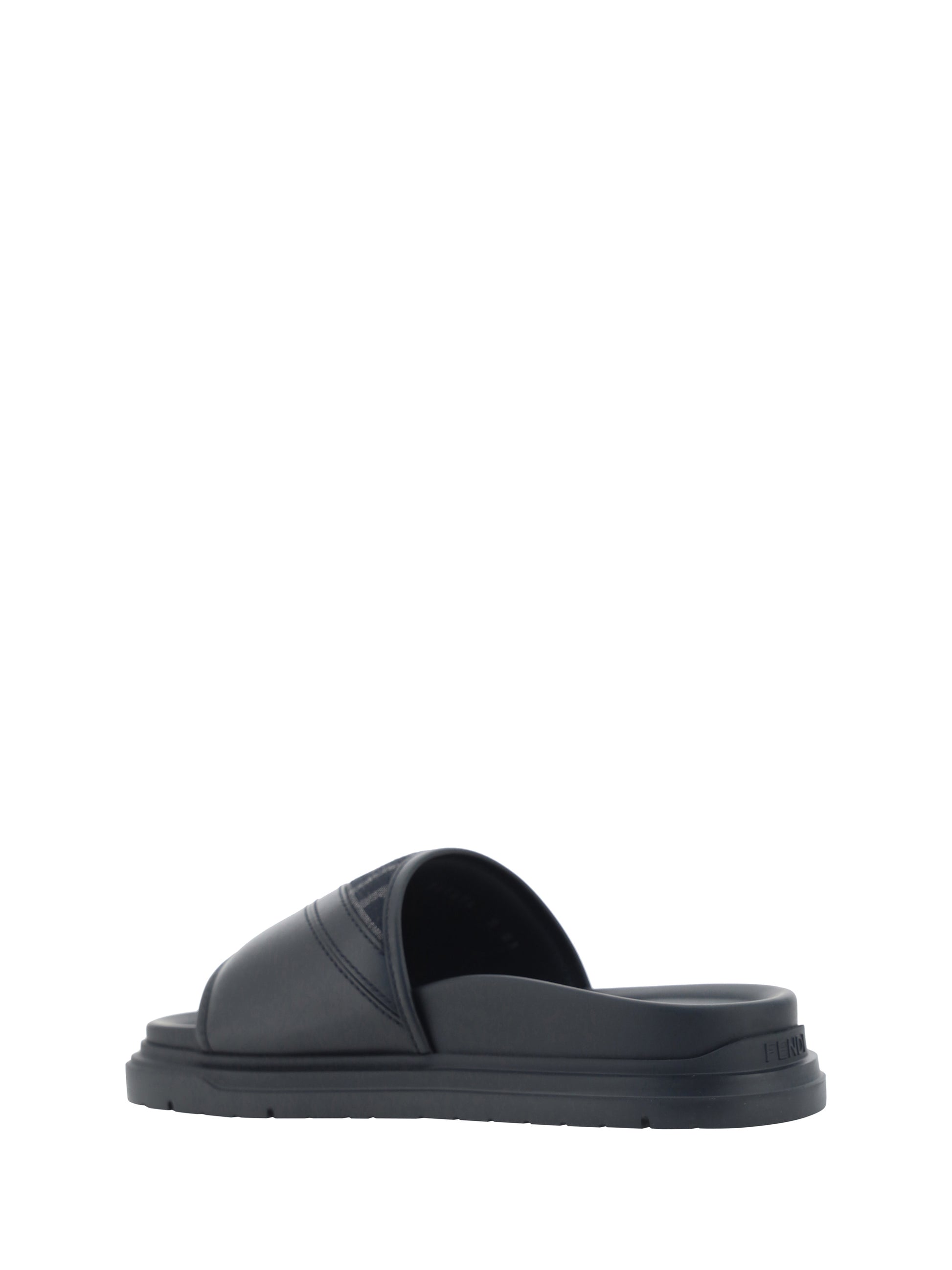 Fendi Men Slide Diagonal Sandals FENDI