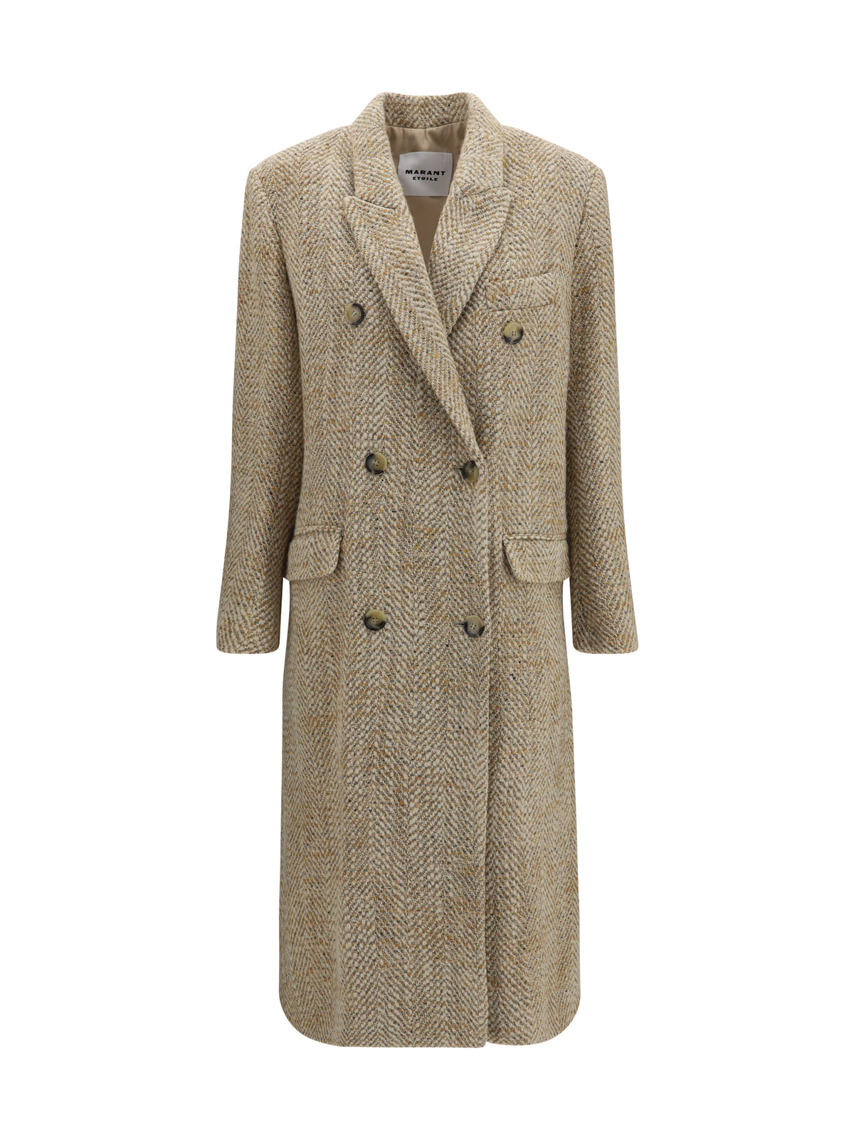 Marant Etoile Women Pilda Herringbone Wool-Blend Coat ISABEL MARANT ETOILE