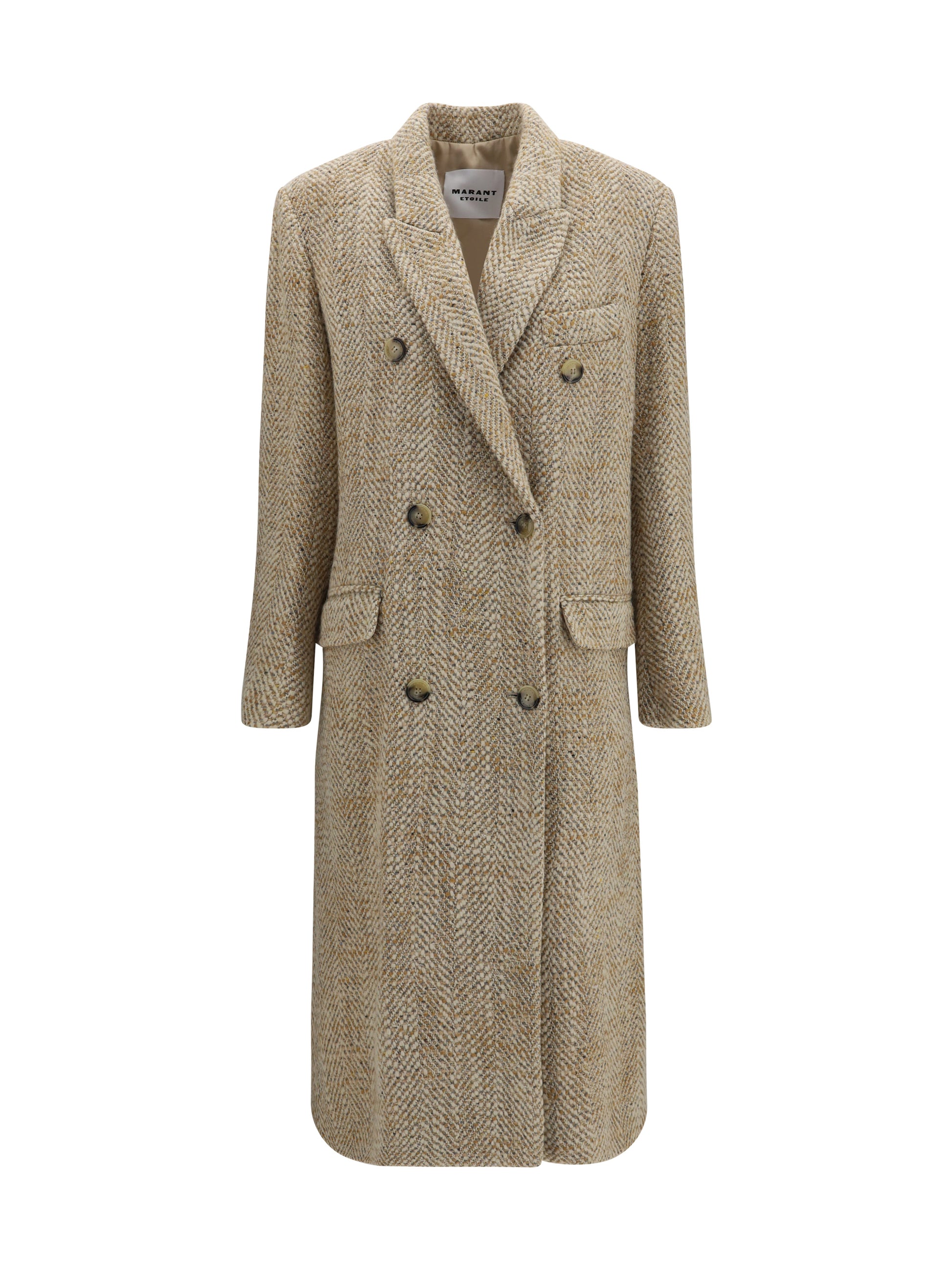 Marant Etoile Women Pilda Herringbone Wool-Blend Coat ISABEL MARANT ETOILE