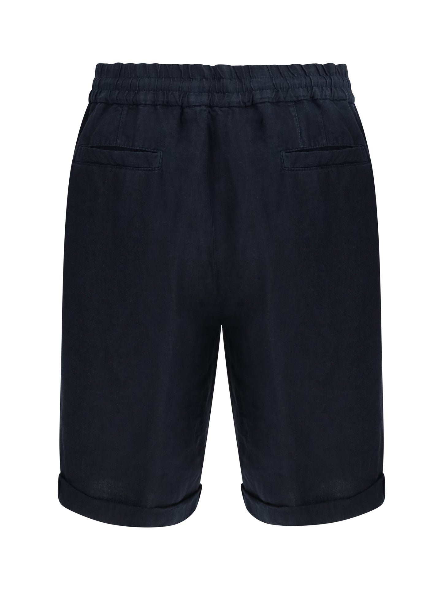 Brunello Cucinelli Men Linen Dyed Shorts BRUNELLO CUCINELLI