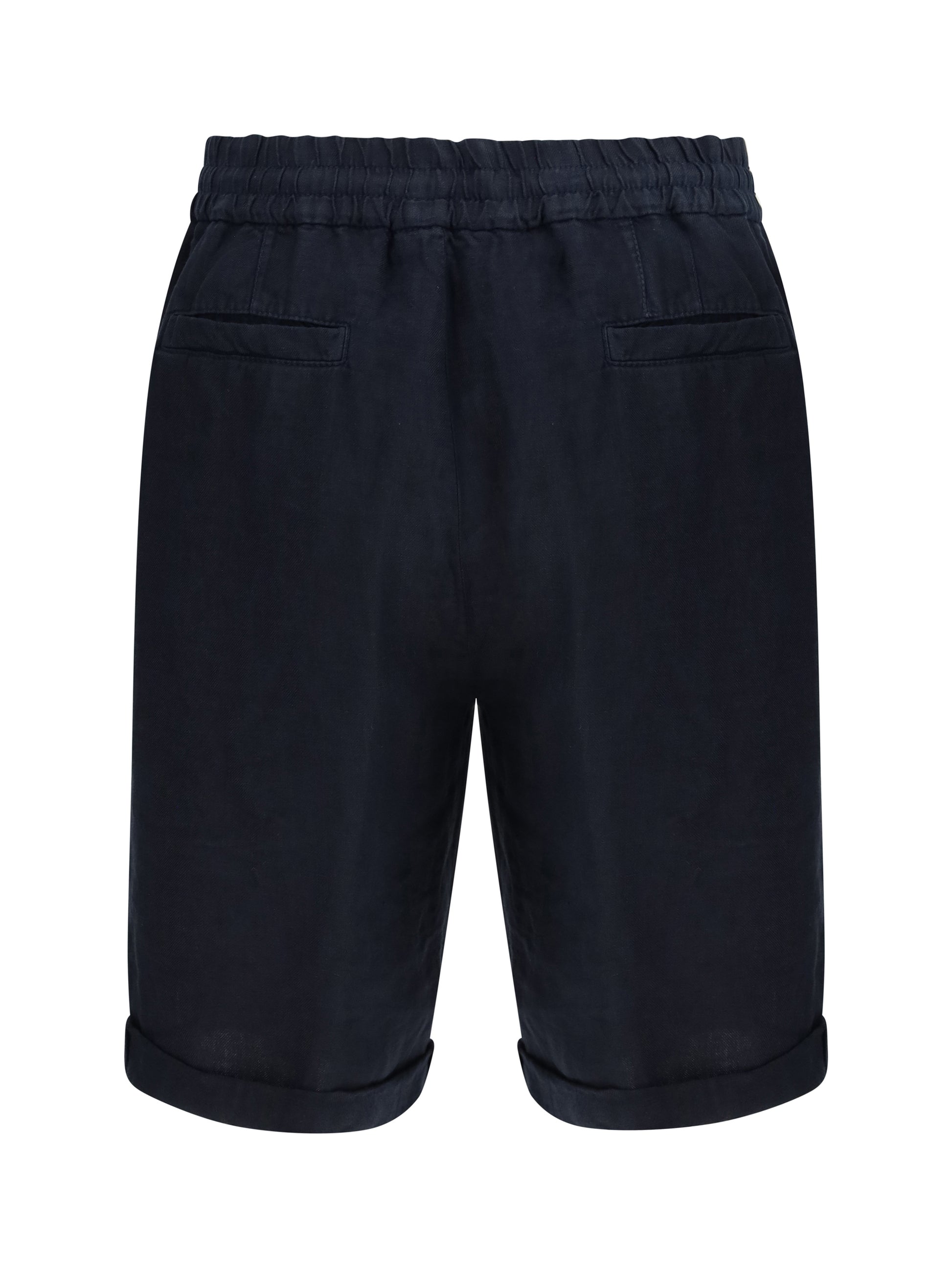 Brunello Cucinelli Men Linen Dyed Shorts BRUNELLO CUCINELLI