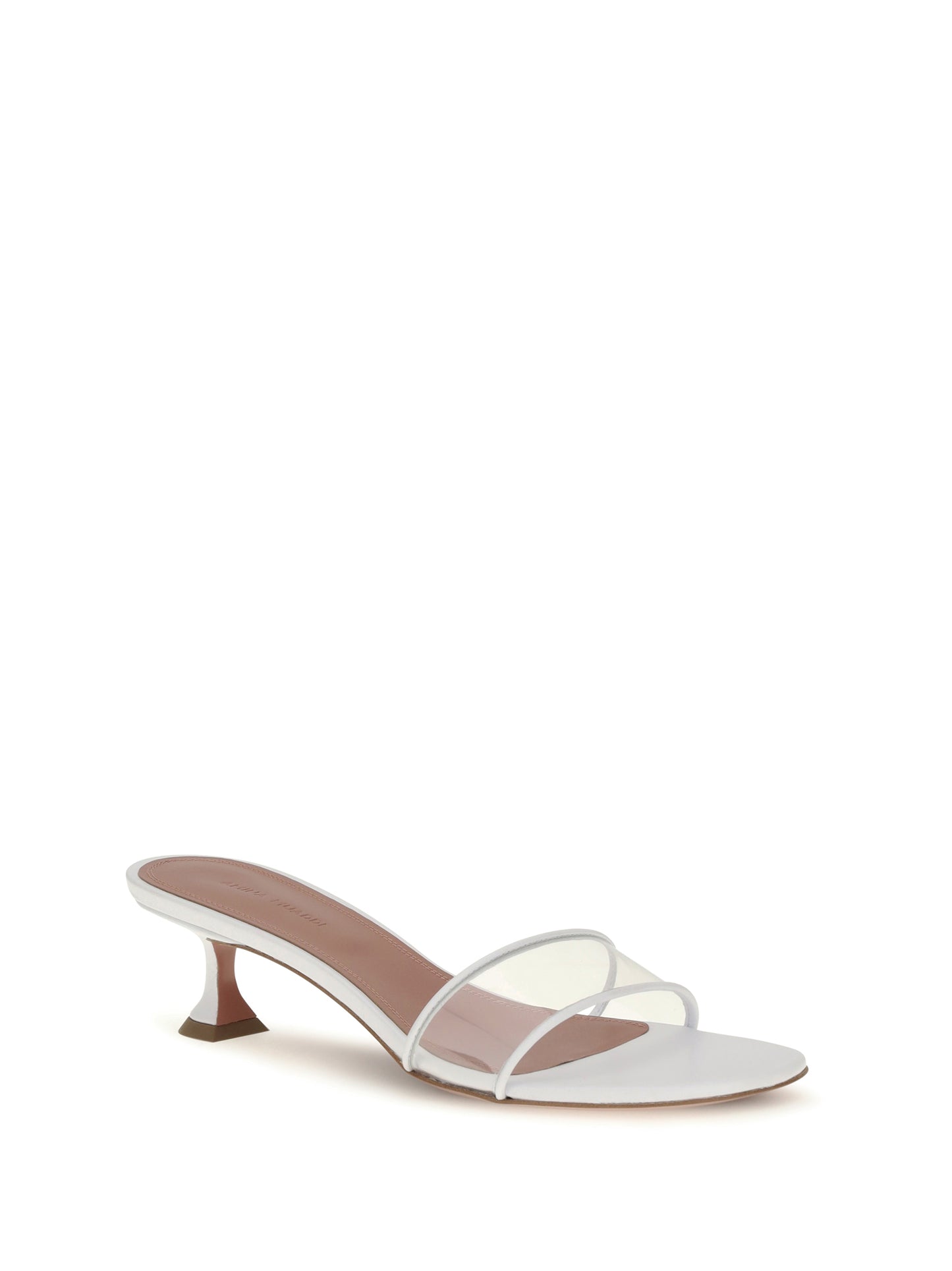 Amina Muaddi Women Andreea Glass Mule Sandals AMINA MUADDI