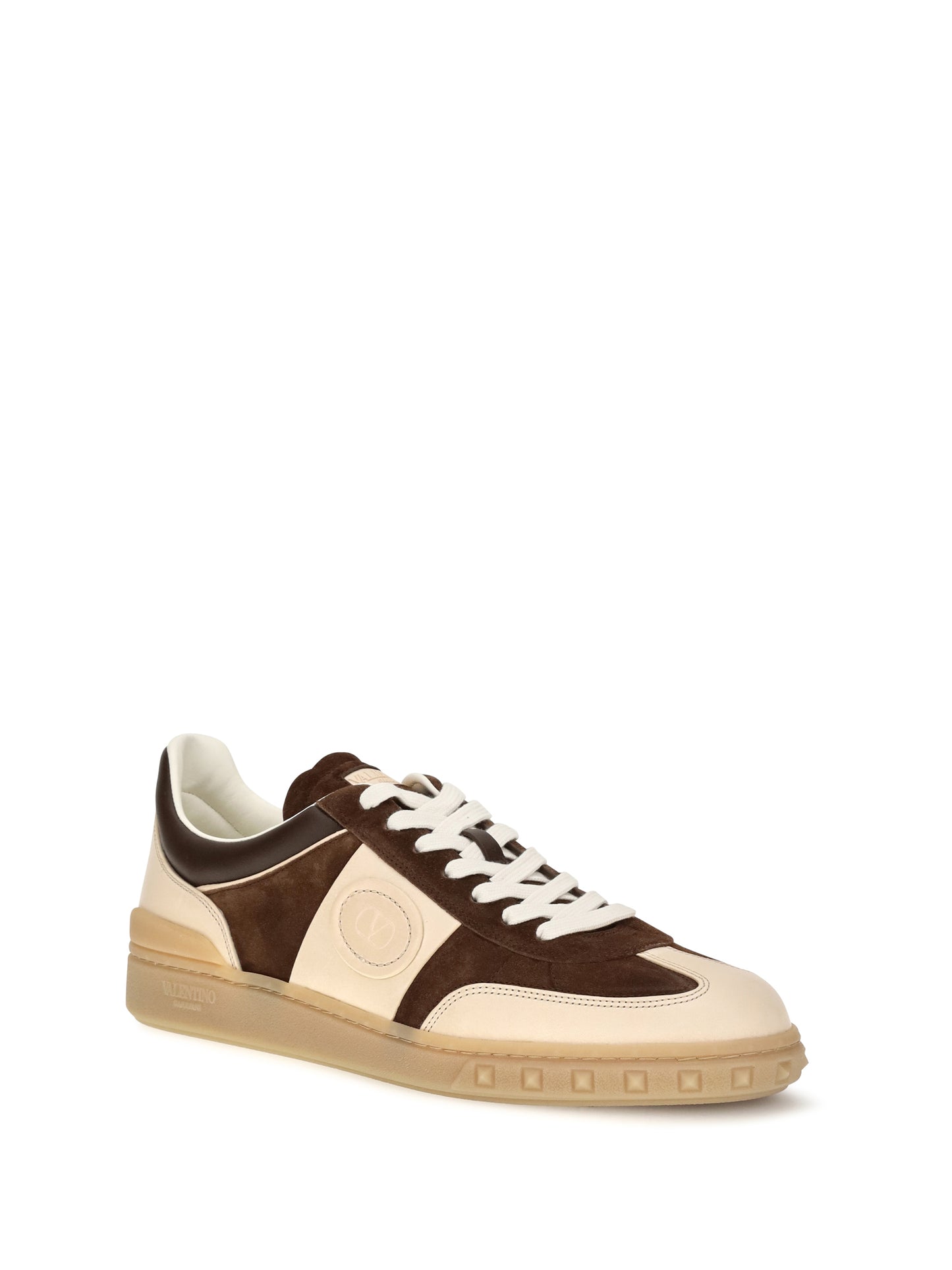 Valentino Garavani Men Upvillage Suede And Nappa Calfskin Sneakers VALENTINO GARAVANI