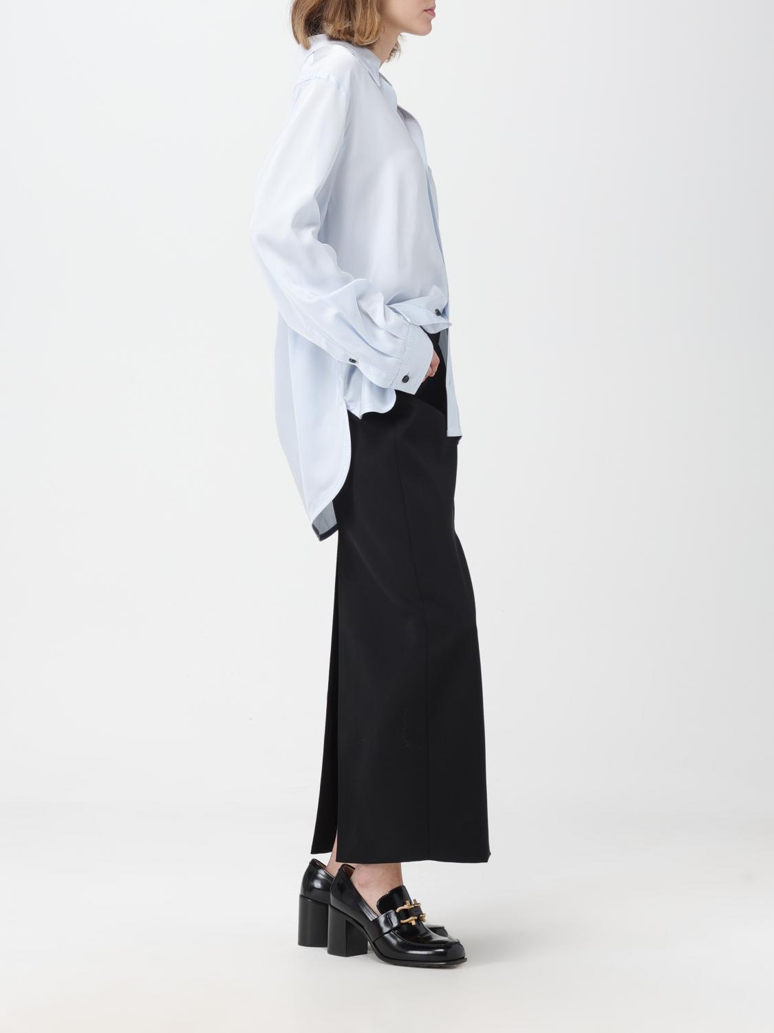 Bottega Veneta Shirt Woman Sky Blue BOTTEGA VENETA