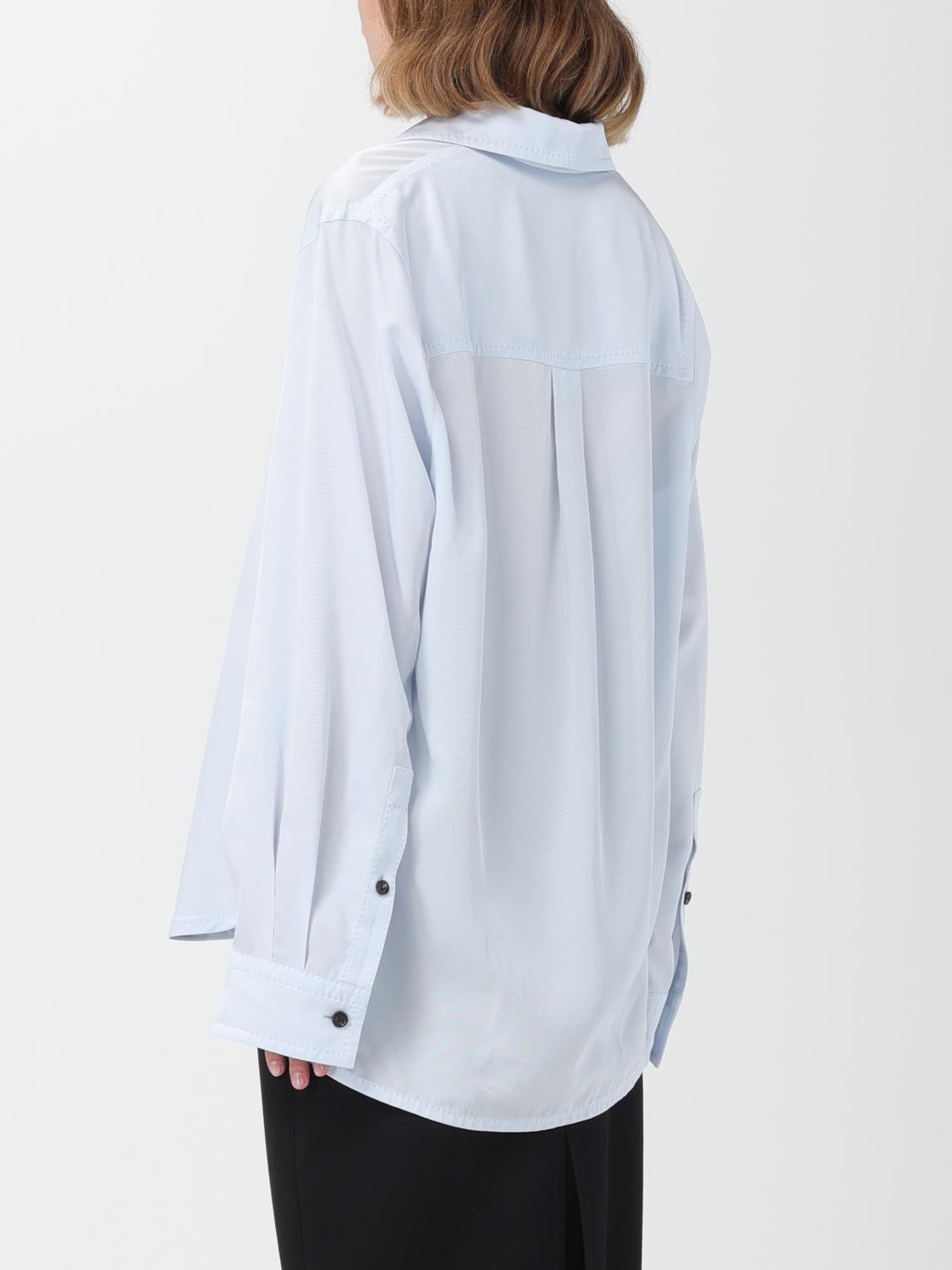 Bottega Veneta Shirt Woman Sky Blue BOTTEGA VENETA