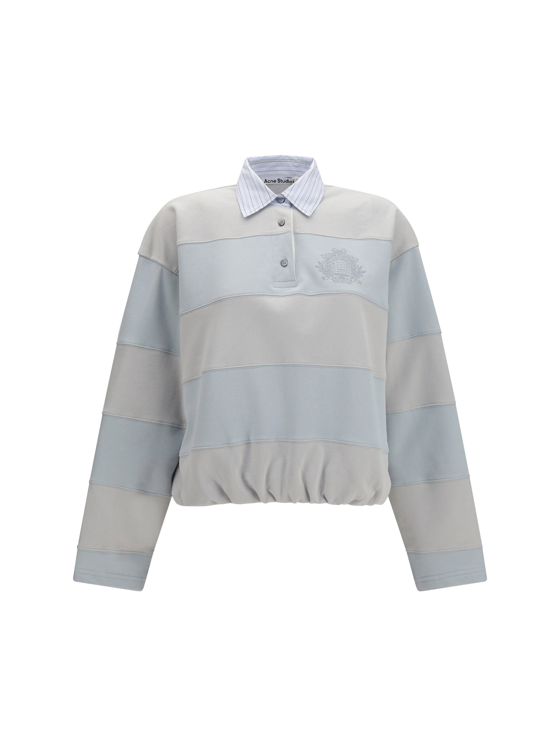 Acne Studios Women Striped Polo Sweatshirt ACNE STUDIOS