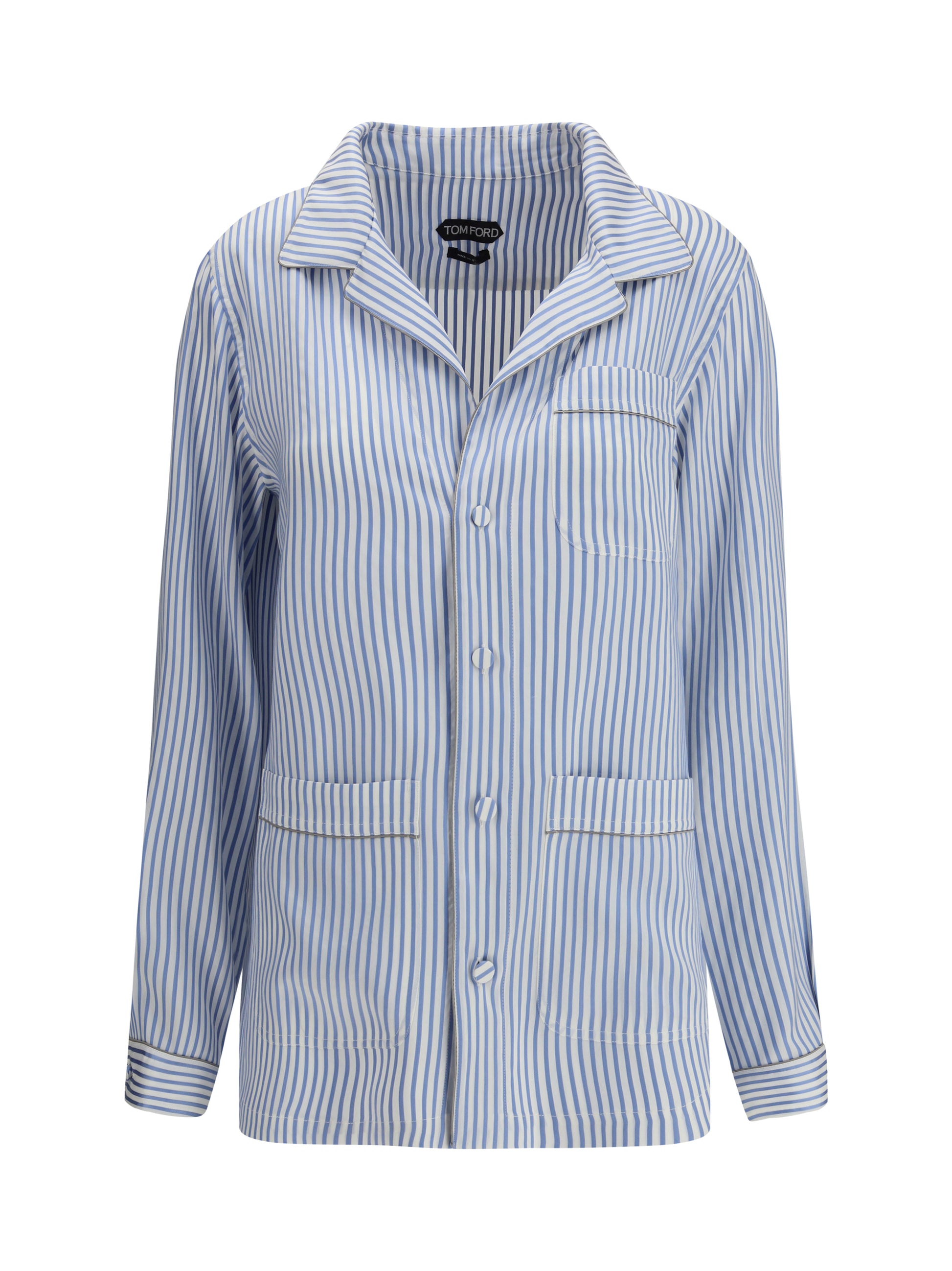 Tom Ford Women Striped Silk Pj Shirt TOM FORD