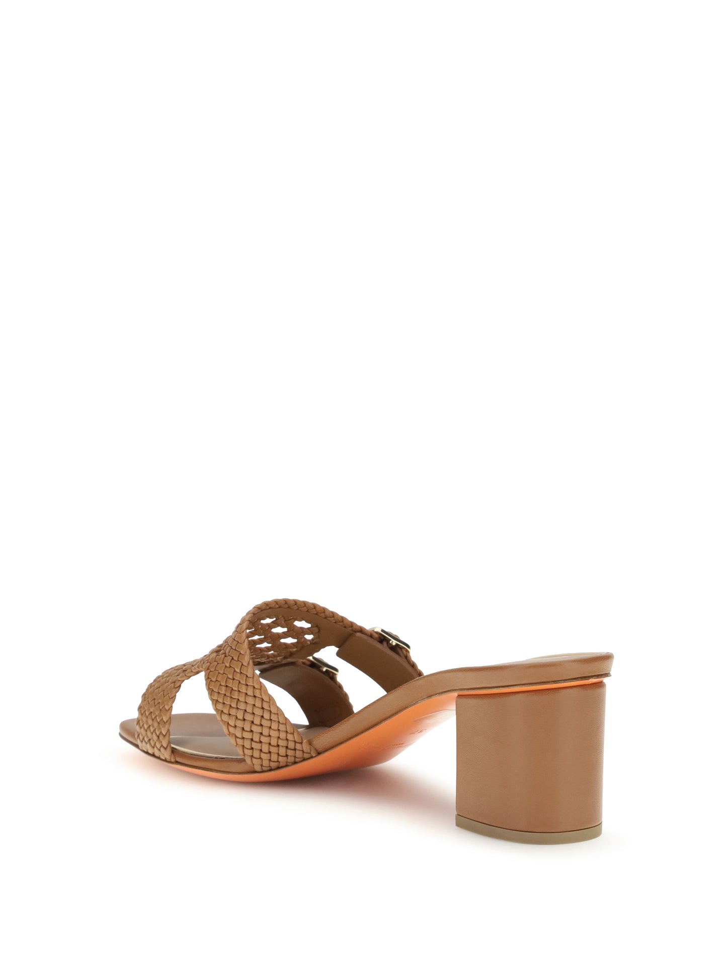 Santoni Women Woven Leather Sandals SANTONI