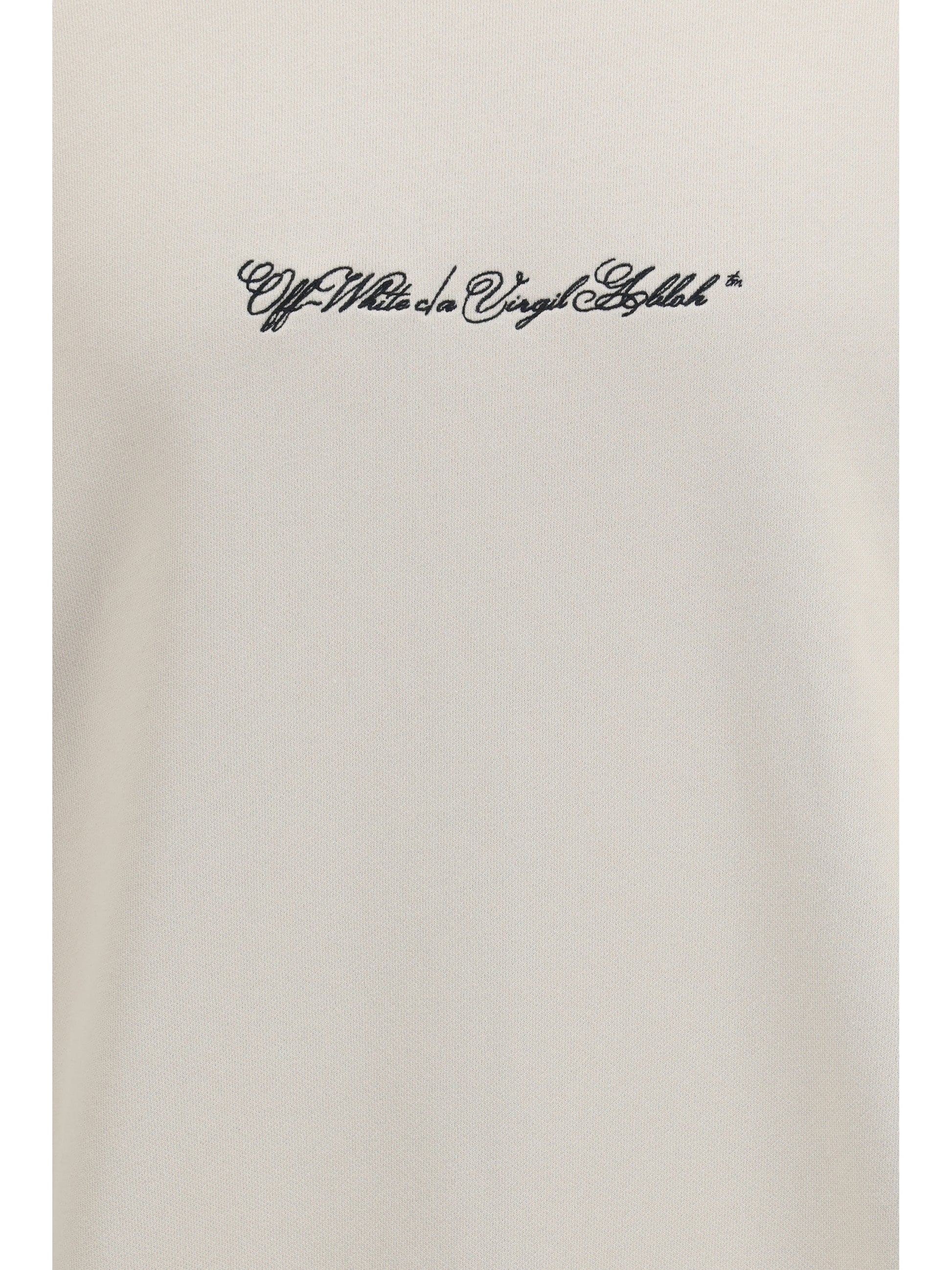 Off-White Men Script Arrow Crewneck Sweatshirt OFF-WHITE
