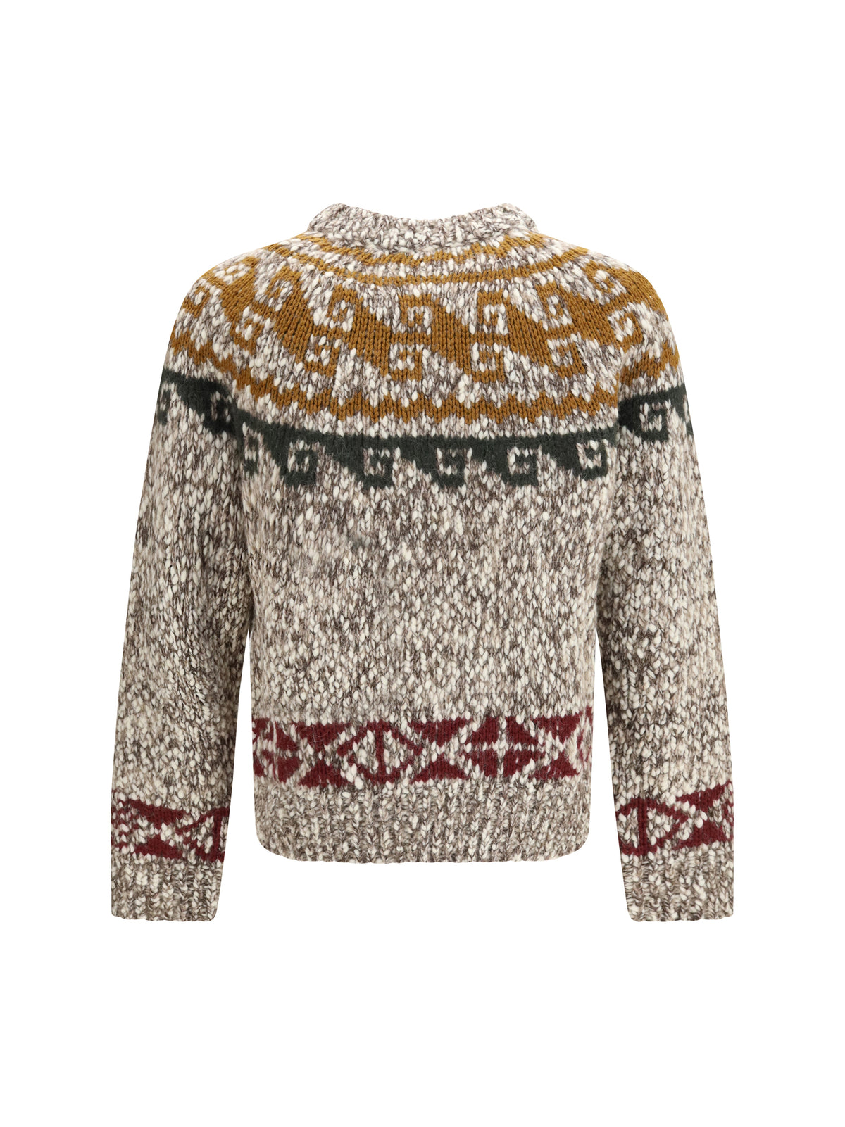 Moncler Grenoble Men Geometric Jacquard Wool And Alpaca-Blend Sweater MONCLER GRENOBLE