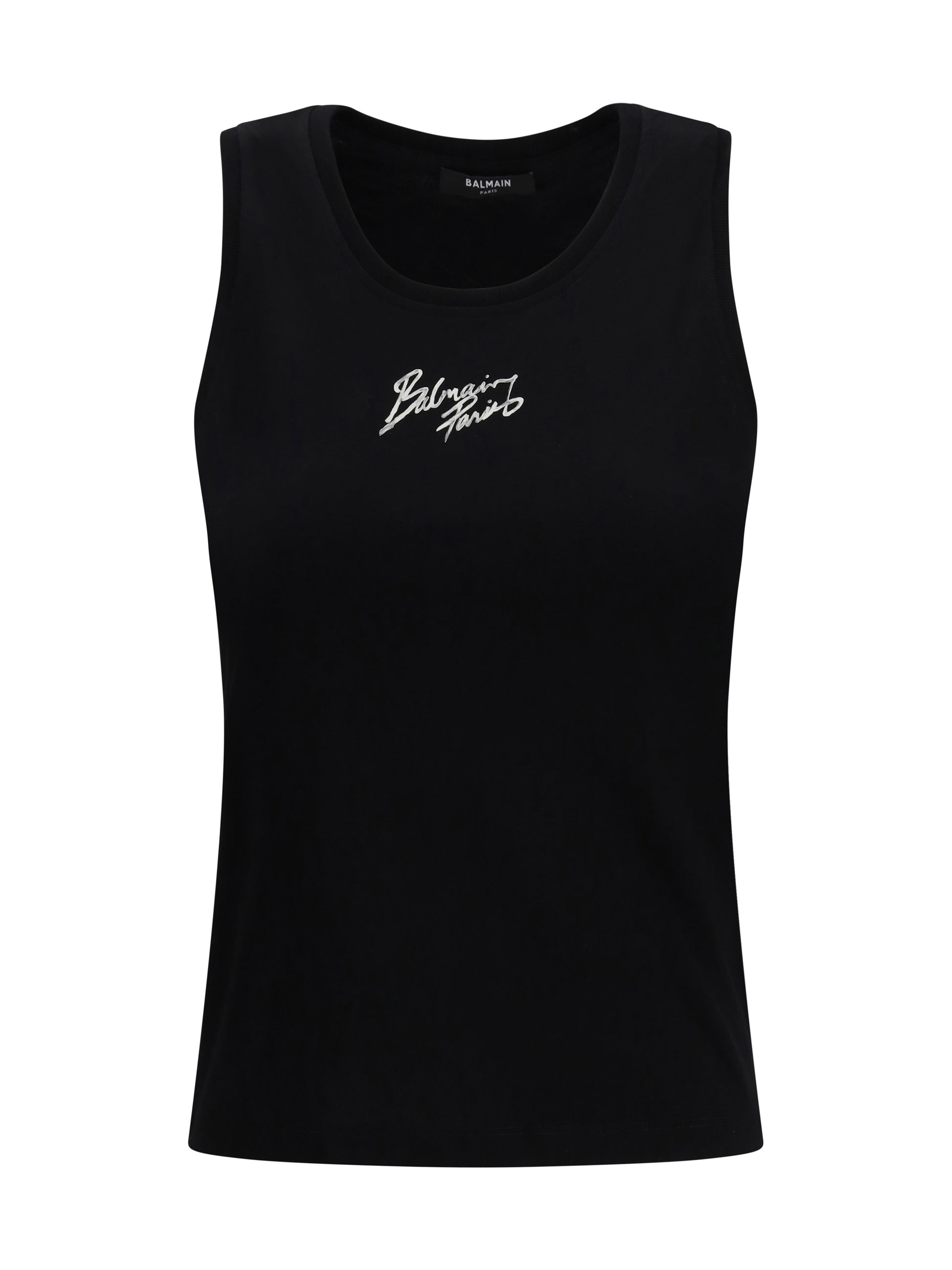 Balmain Women Paris Brush Print Tank Top BALMAIN