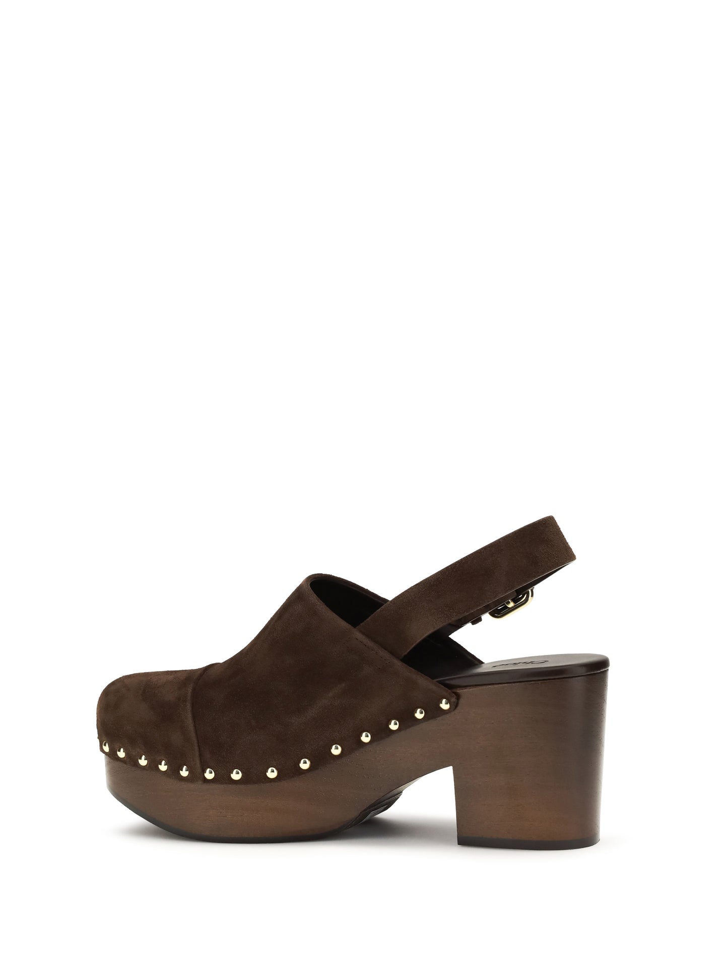Chloé Women Jeannette Wedge Clogs In Glossy Calfskin CHLOE