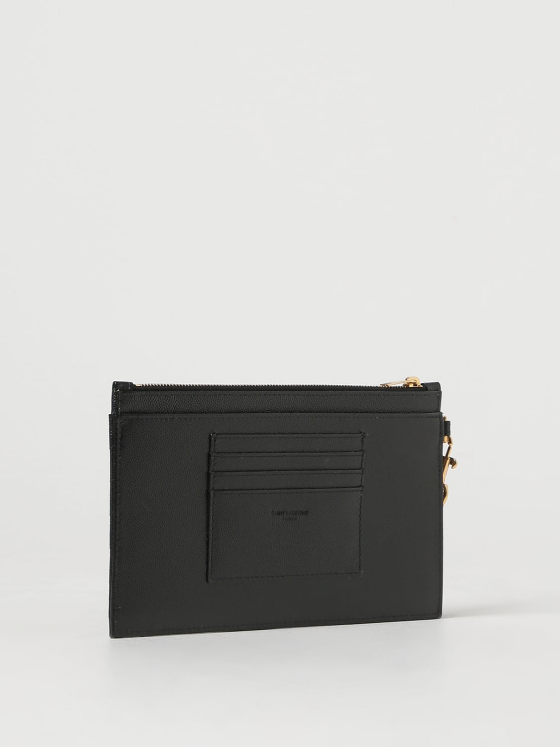 Saint Laurent Women Saint Laurent Clutch In Quilted Grain De Poudre Leather SAINT LAURENT