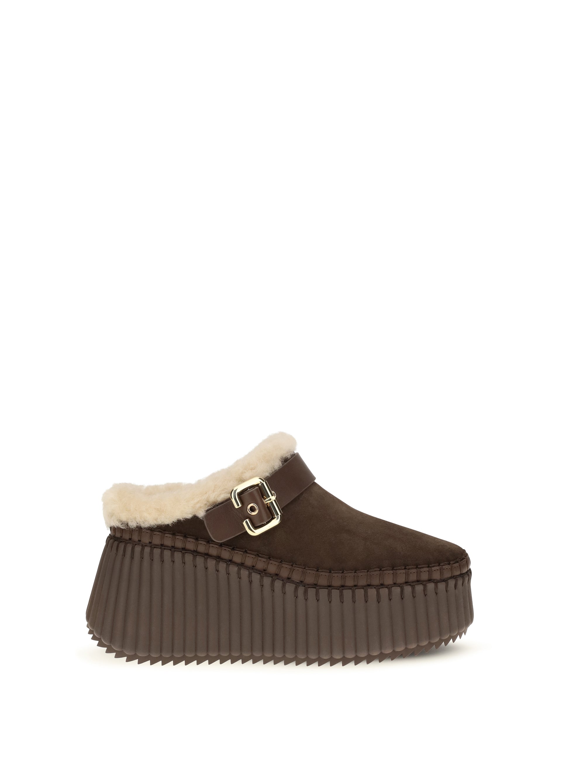 Chloé Women Nama Wedge Mules CHLOE