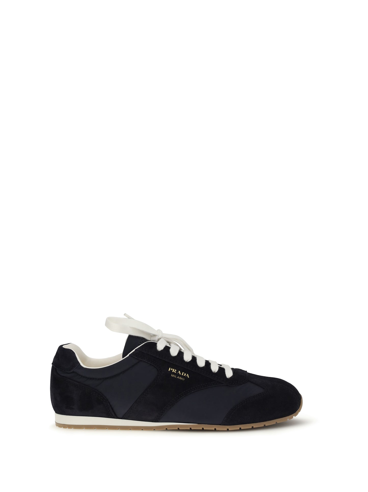Prada Men Suede And Fabric Sneakers PRADA