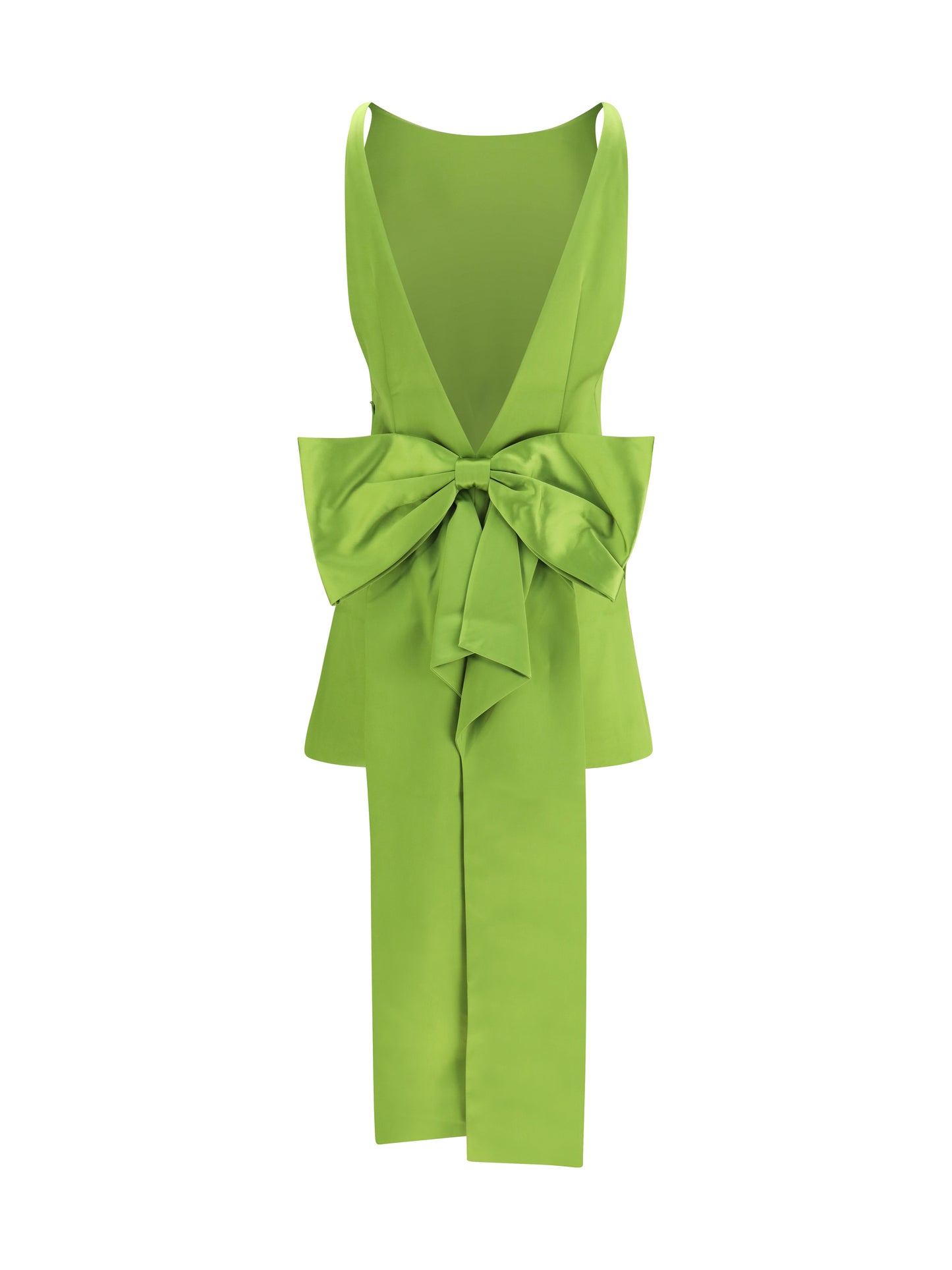 Self-Portrait Women Satin Dress With Back Bow SELF-PORTRAIT