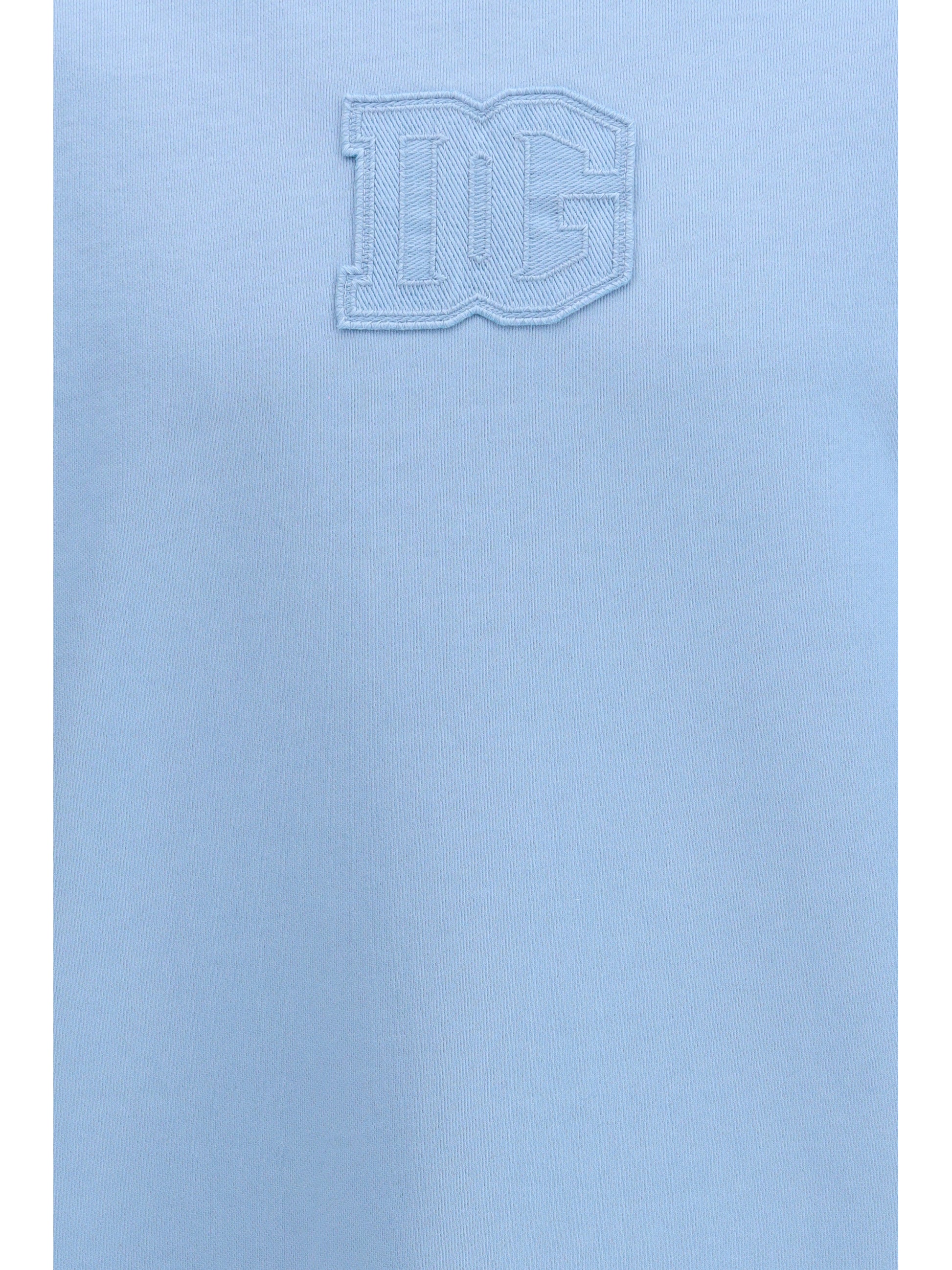 Dolce & Gabbana Men Cotton Crewneck Sweatshirt With Logo DOLCE & GABBANA