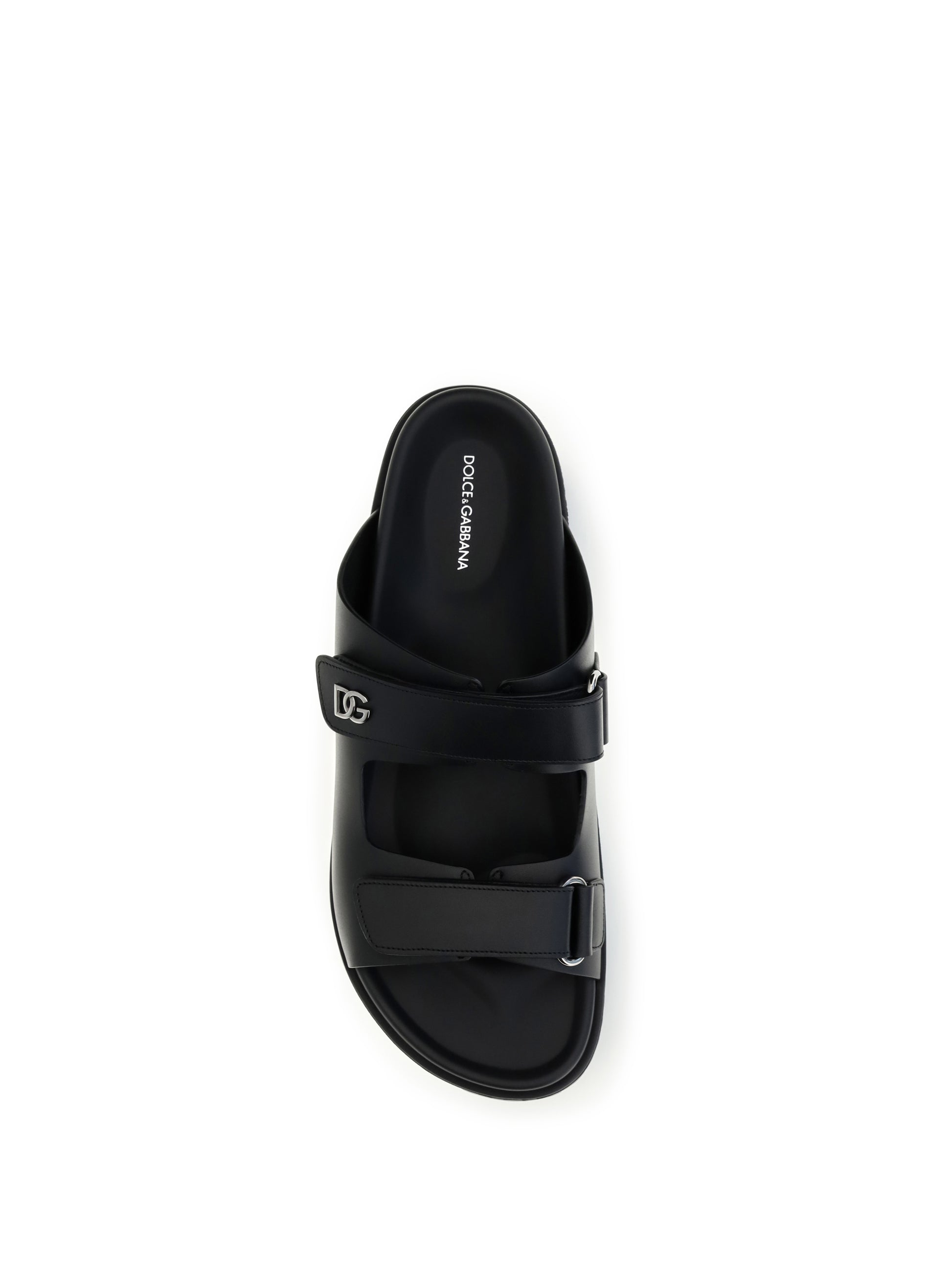 Dolce & Gabbana Men Calfskin Leather Sandals DOLCE & GABBANA