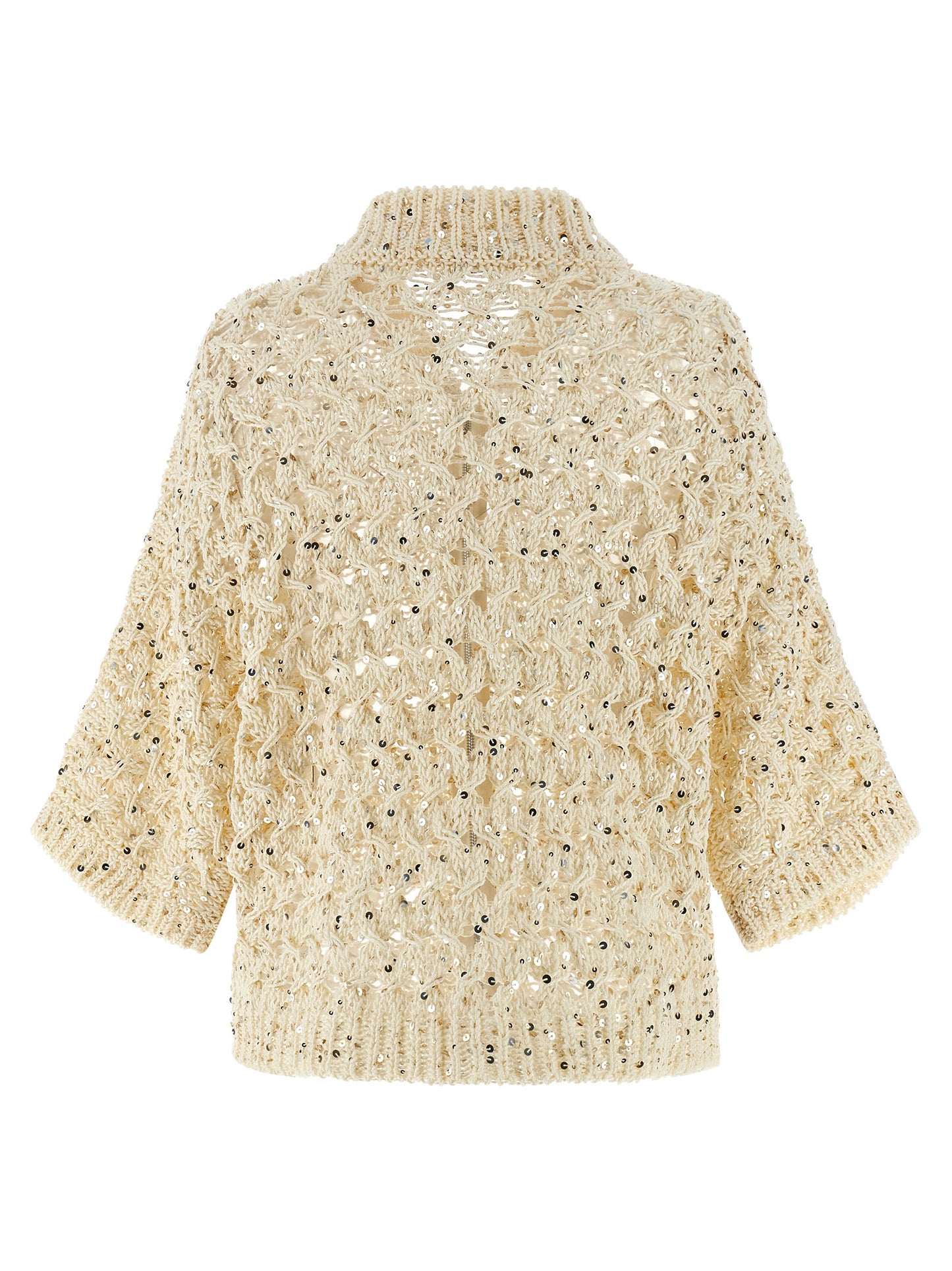 Peserico Women Sequin Mesh Cardigan PESERICO
