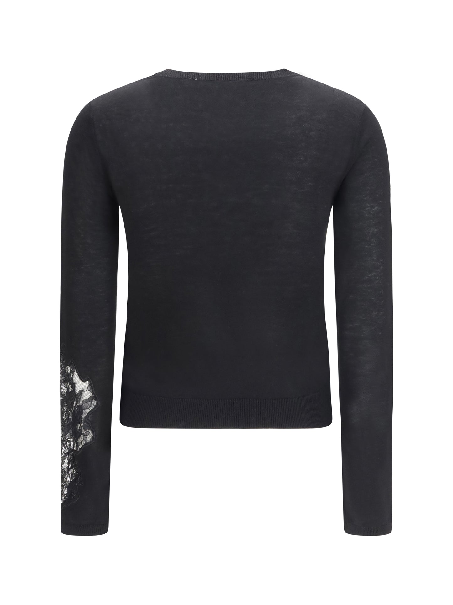 Max Mara Studio Women Wool Sweater With Lace Inserts MAX MARA STUDIO
