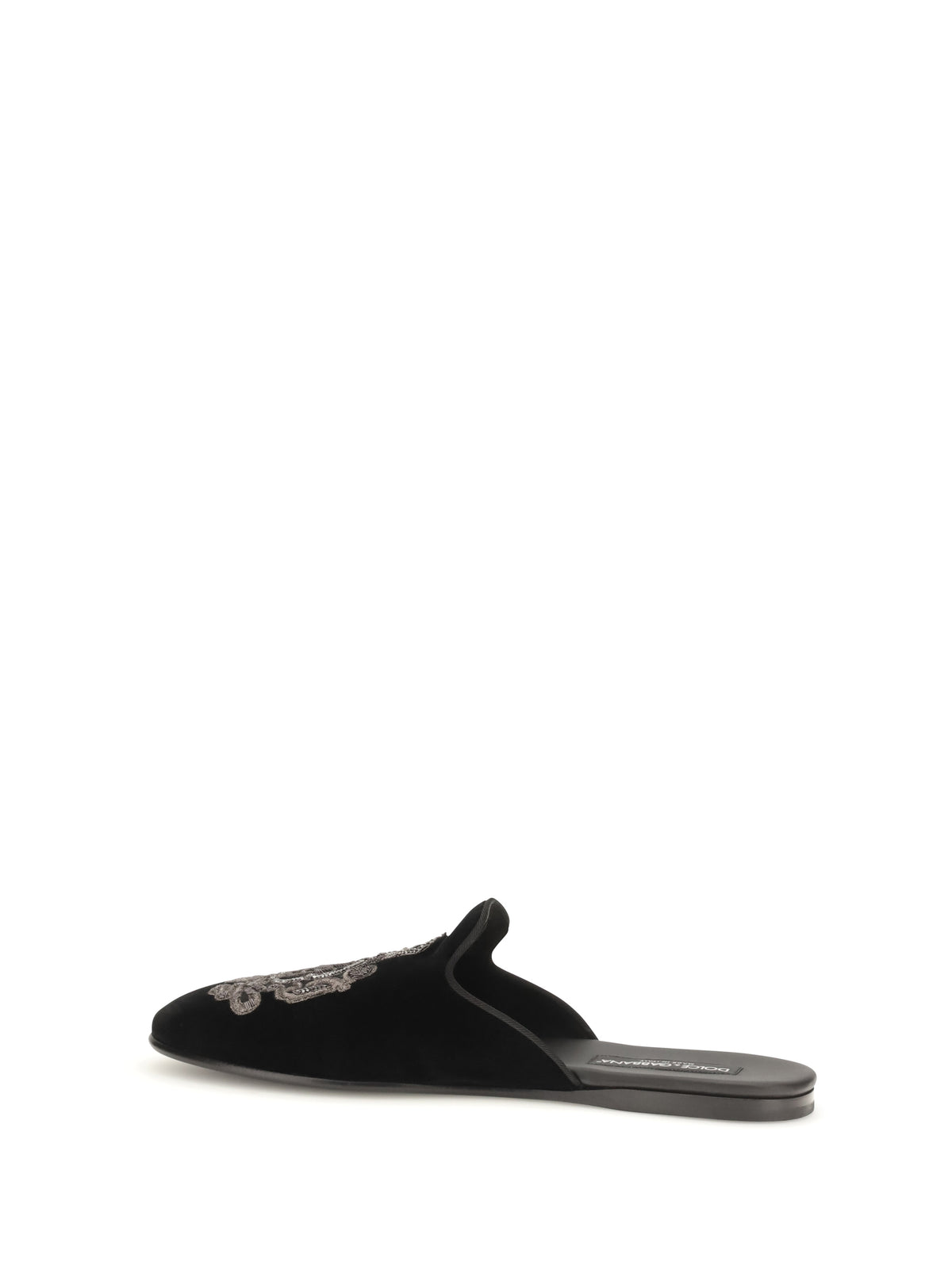 Dolce & Gabbana Men Velvet Slippers DOLCE & GABBANA