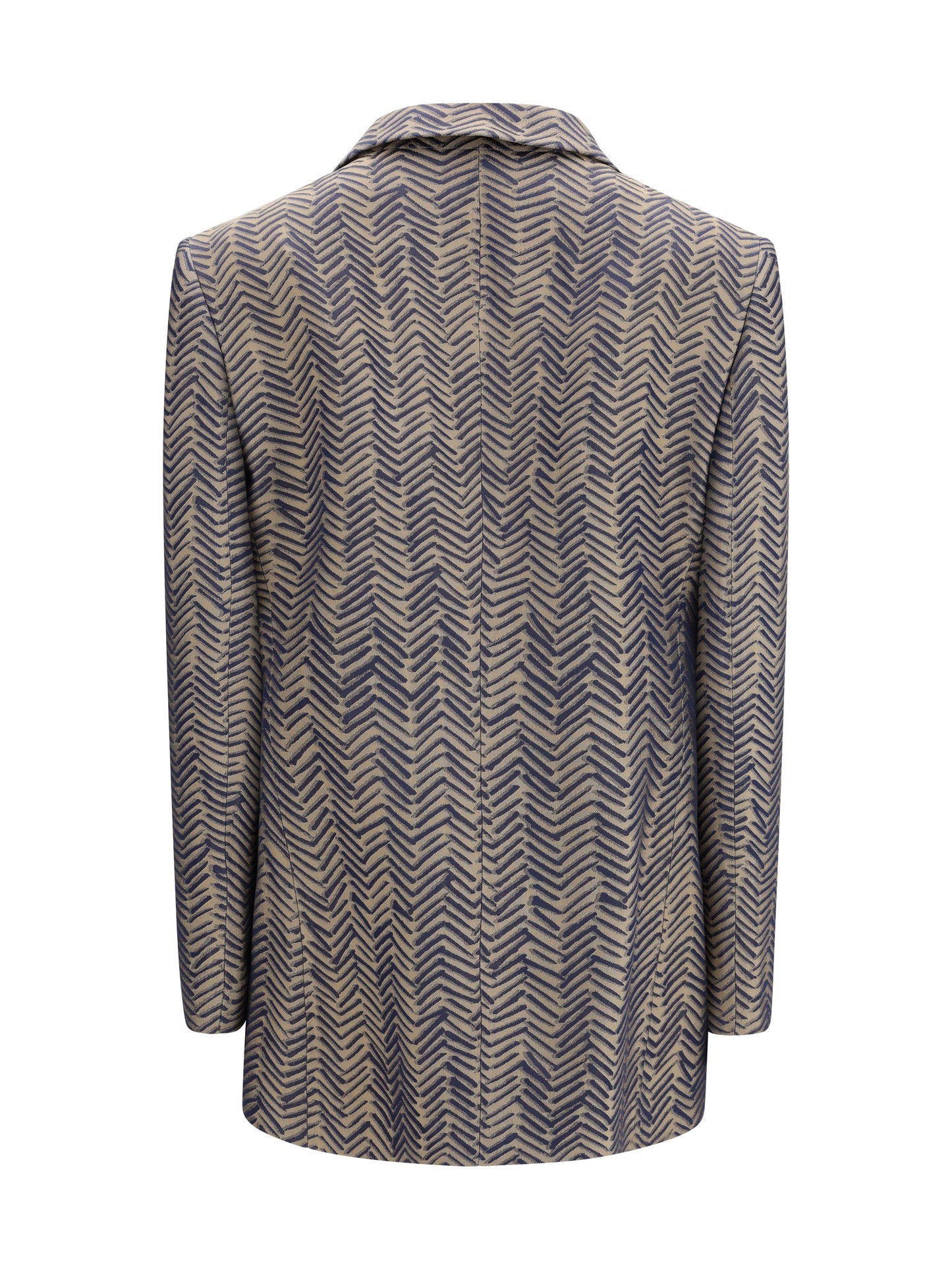 Giorgio Armani Women Single-Breasted Jacket Cchevron Jacquard Viscose GIORGIO ARMANI