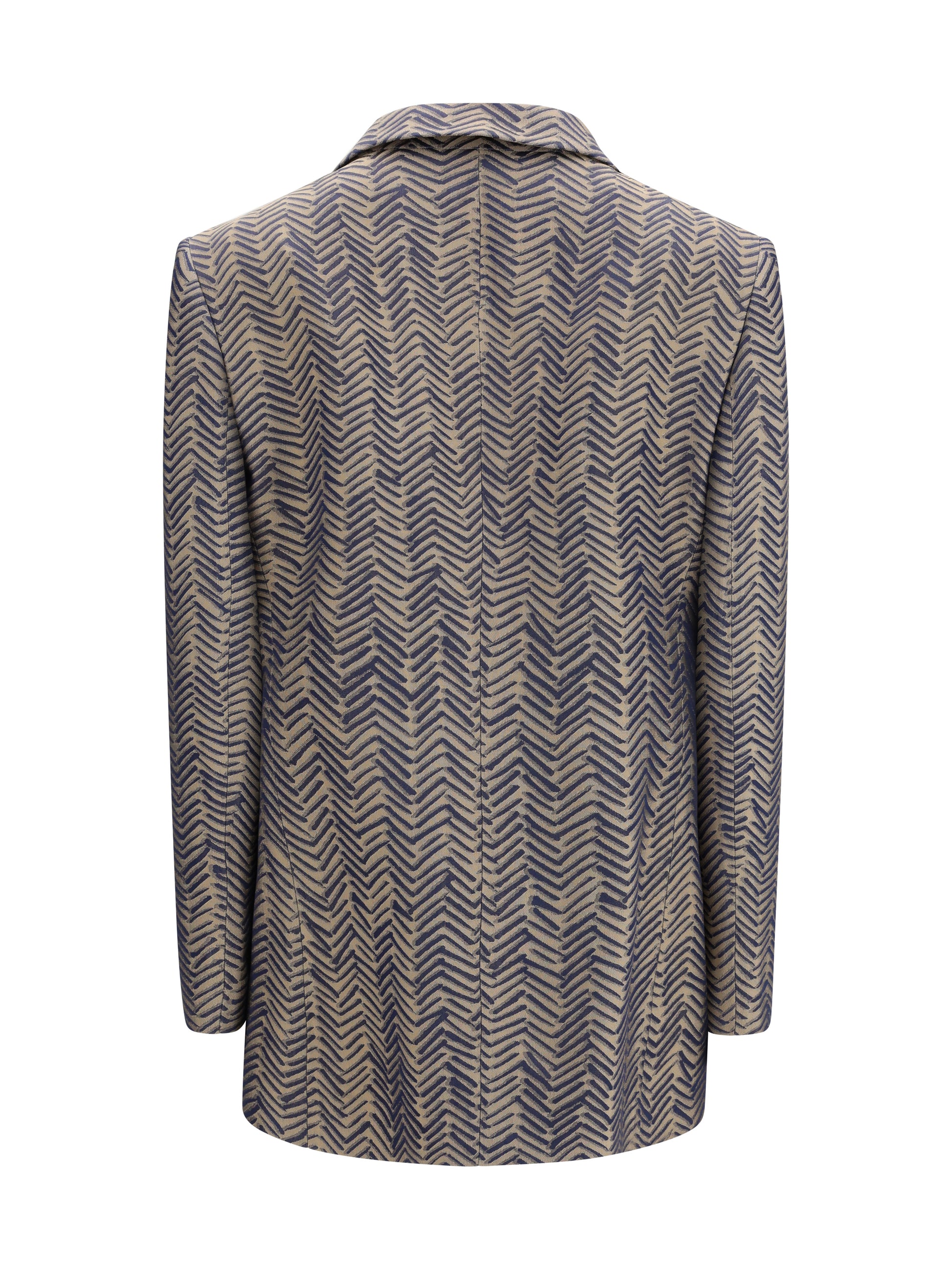 Giorgio Armani Women Single-Breasted Jacket Cchevron Jacquard Viscose GIORGIO ARMANI
