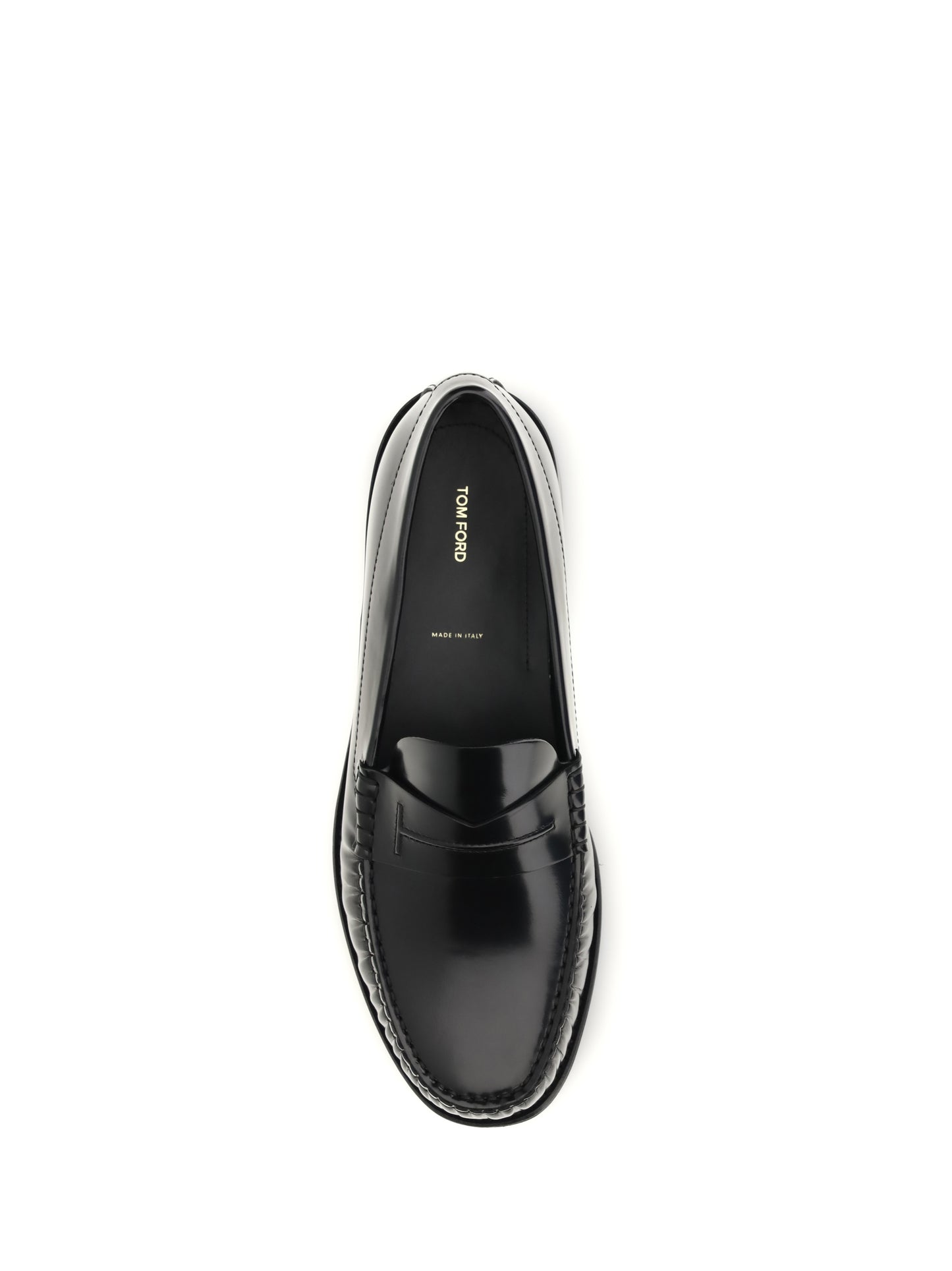 Tom Ford Men Polished Leather Loafers TOM FORD