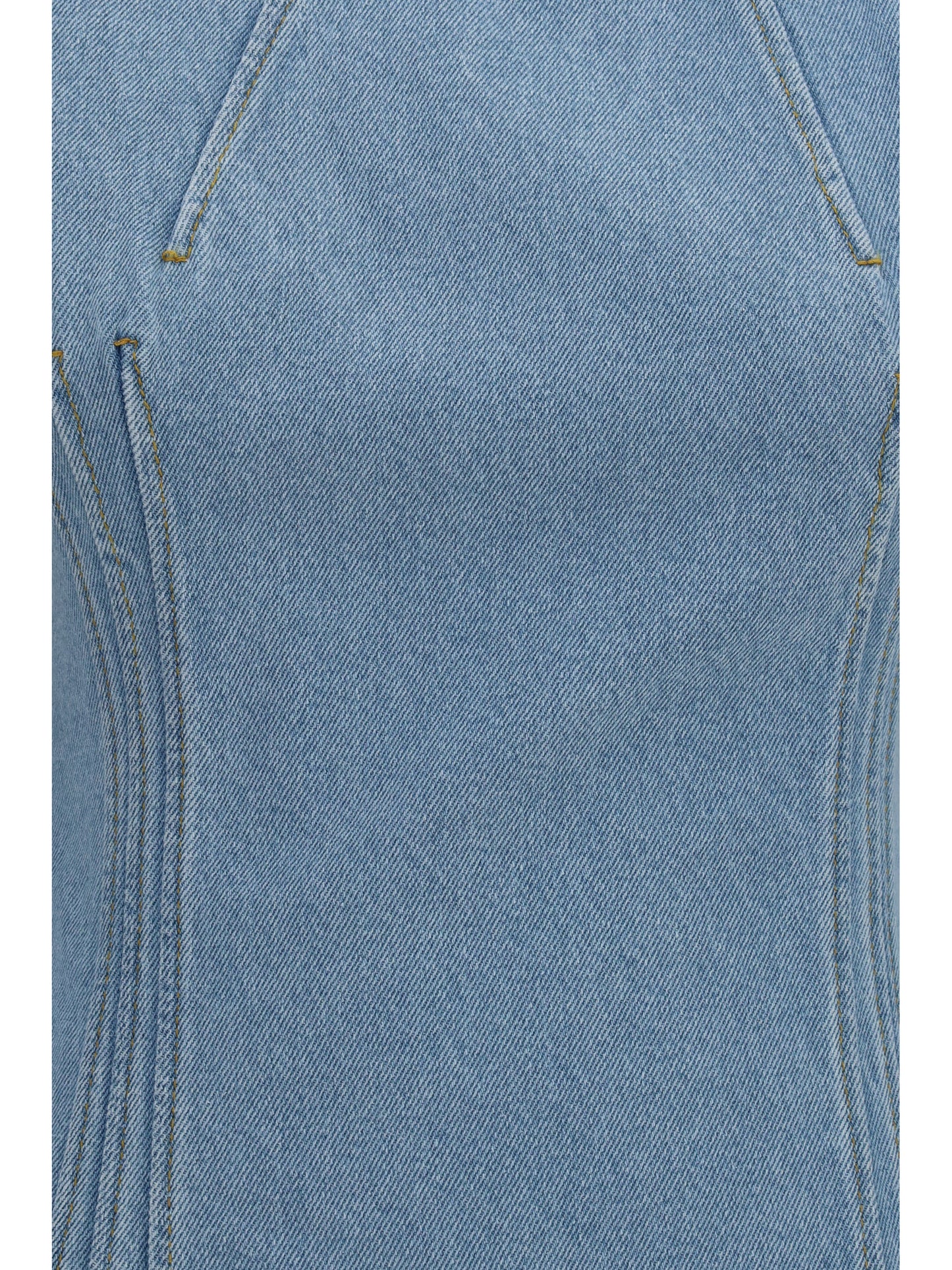 Magda Butrym Women Short-Sleeve Denim Mini Dress