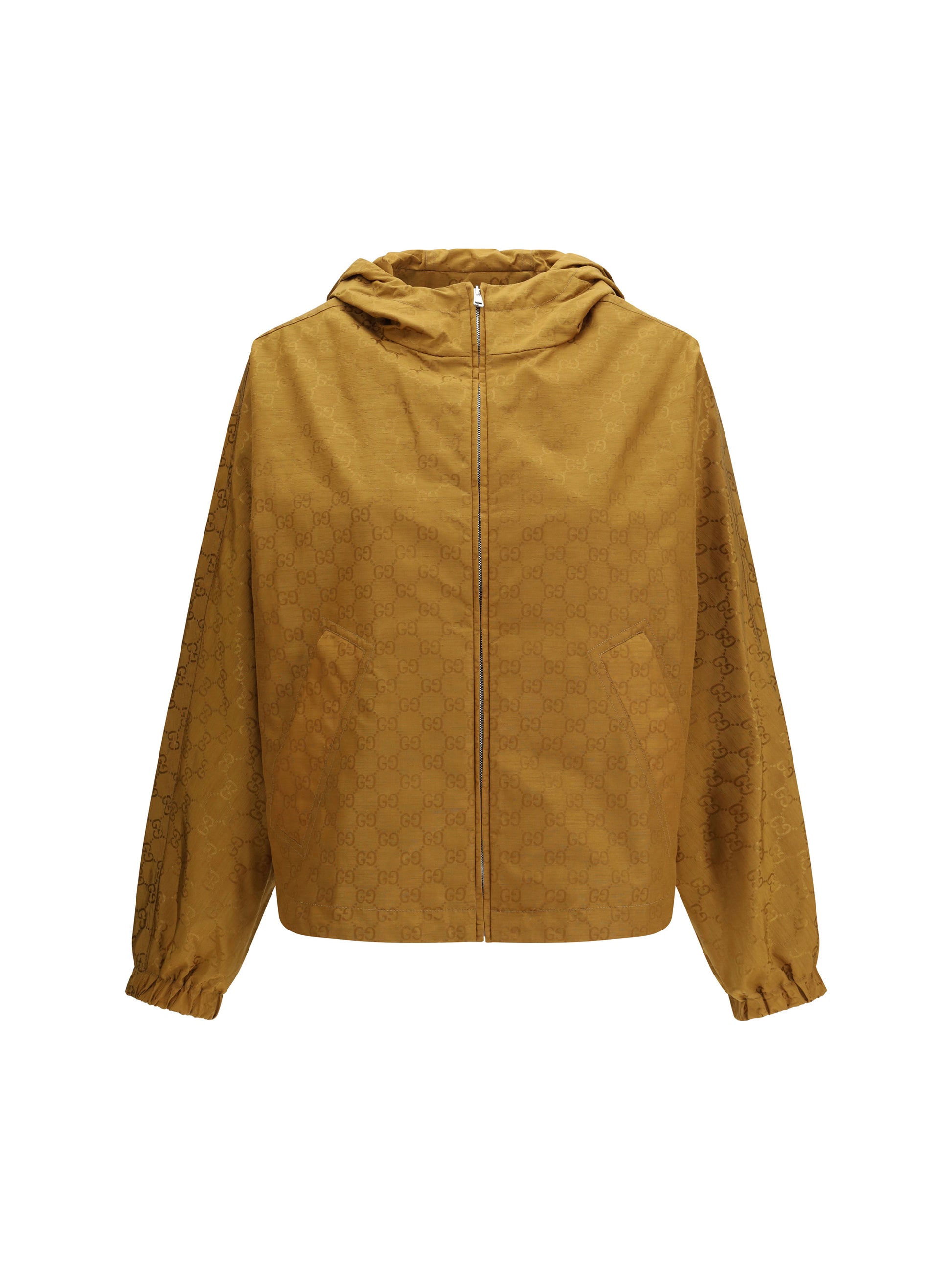 Gucci Women Short Technical Jacquard Jacket With All-Over Gg Motif GUCCI