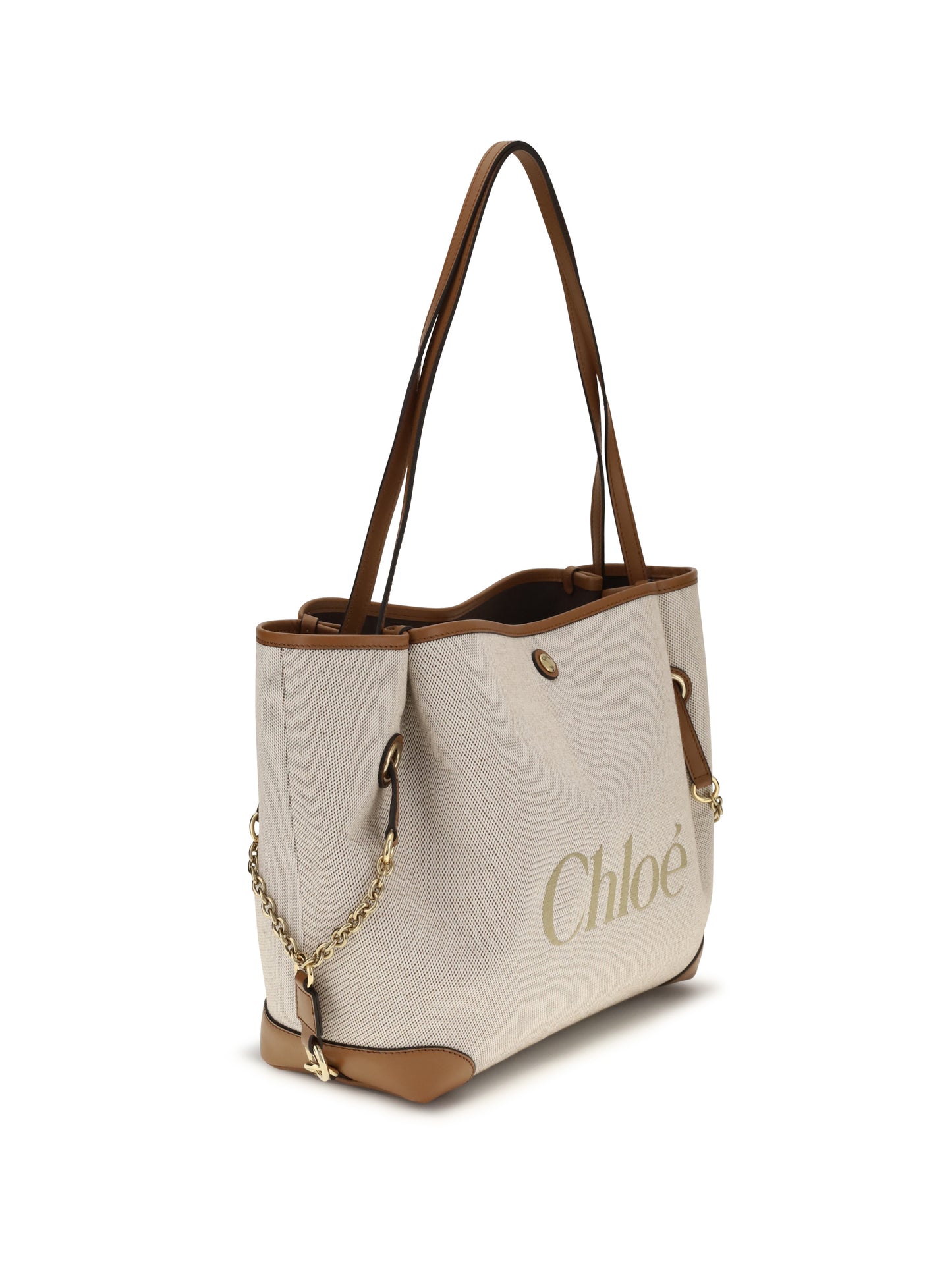 Chloé Women Clover Tote Bag In Canvas CHLOE