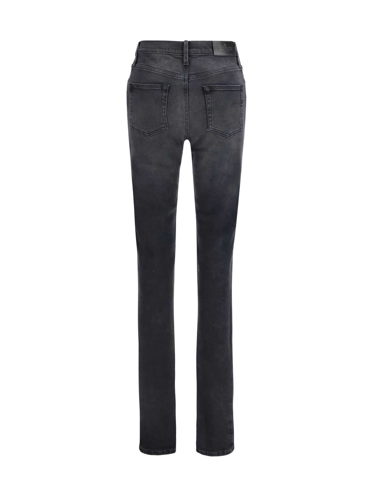 Gucci Women Skinny Washed Cotton Denim Jeans GUCCI