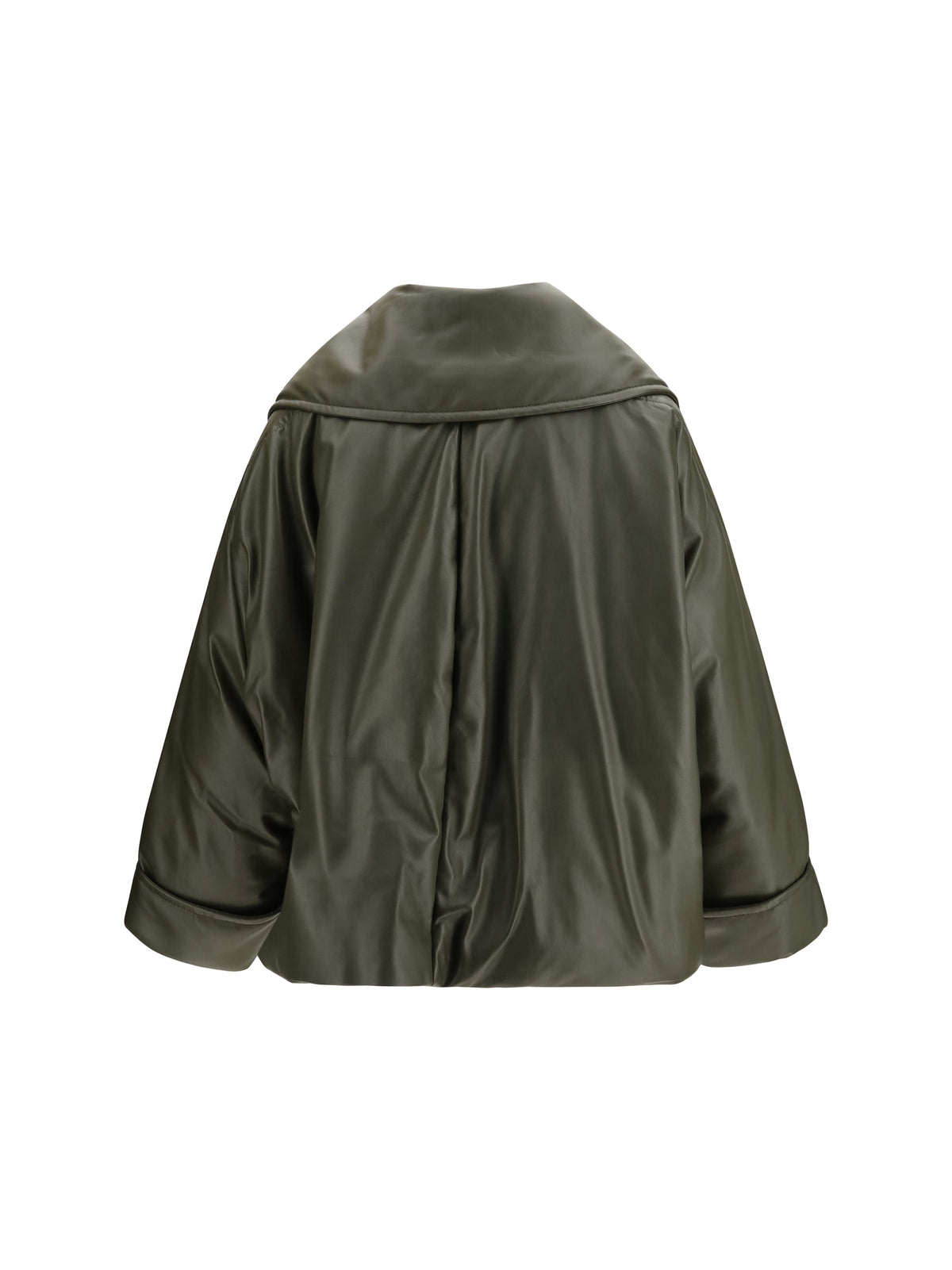 Bottega Veneta Women Glossy Leather Padded Jacket BOTTEGA VENETA