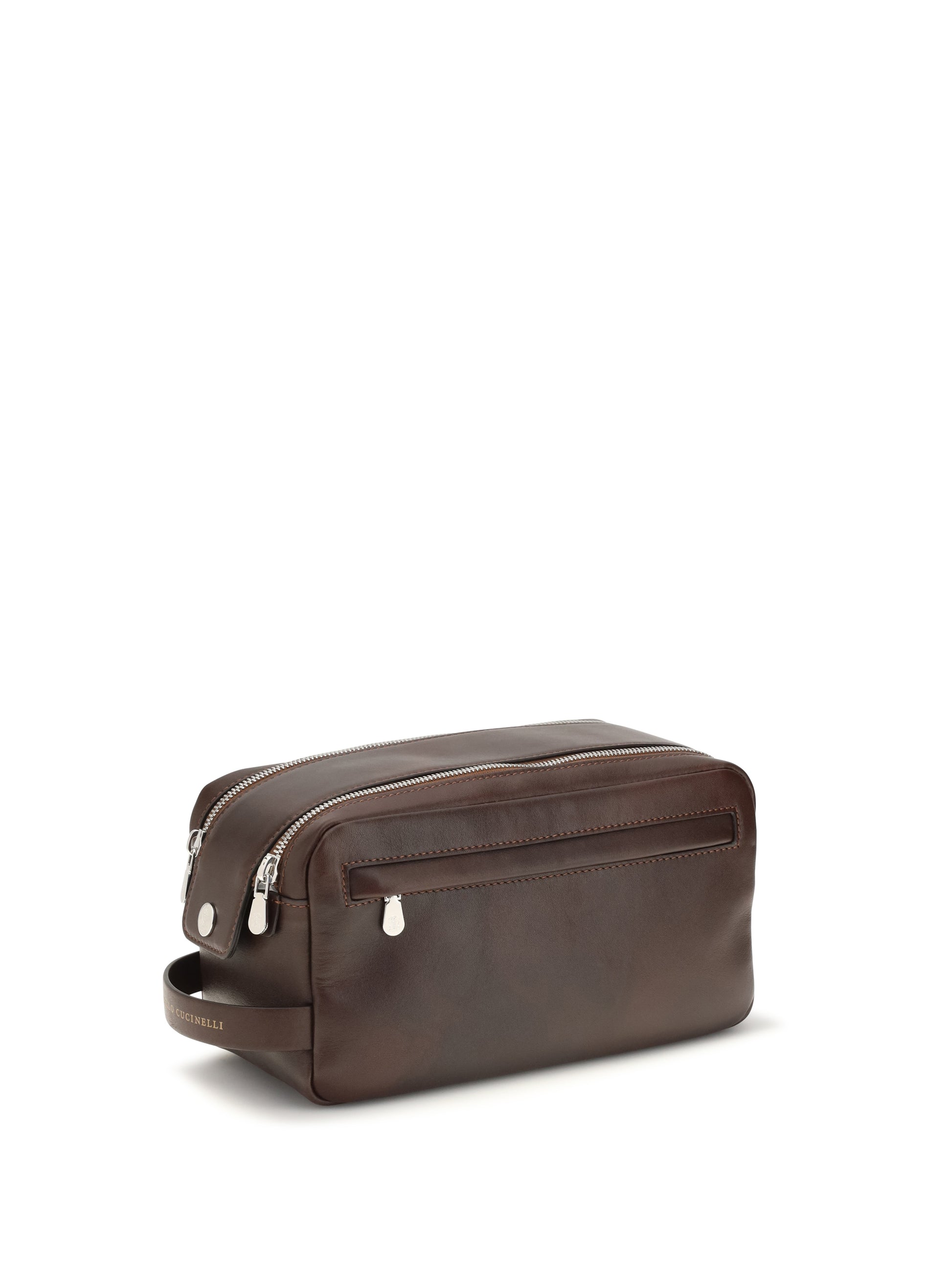 Brunello Cucinelli Men Leather Beauty Case BRUNELLO CUCINELLI