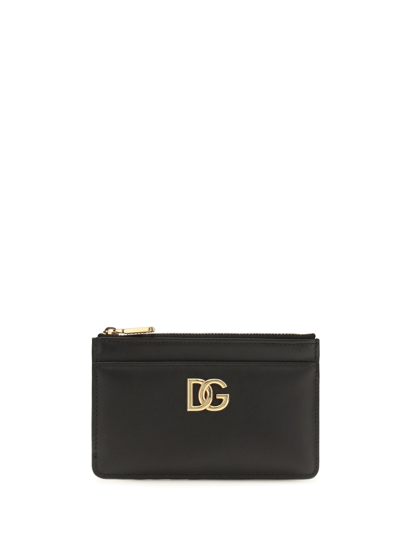 Dolce & Gabbana Women Leather Card Holder With Logo DOLCE & GABBANA