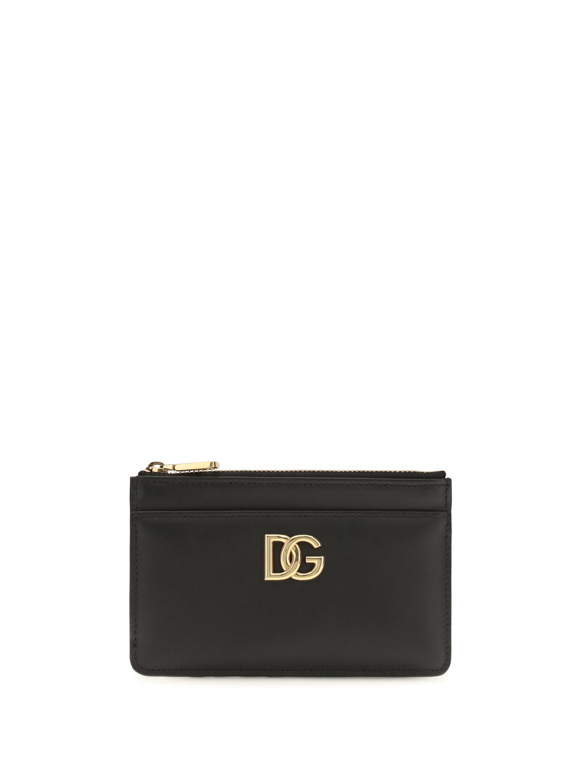 Dolce & Gabbana Women Leather Card Holder With Logo DOLCE & GABBANA