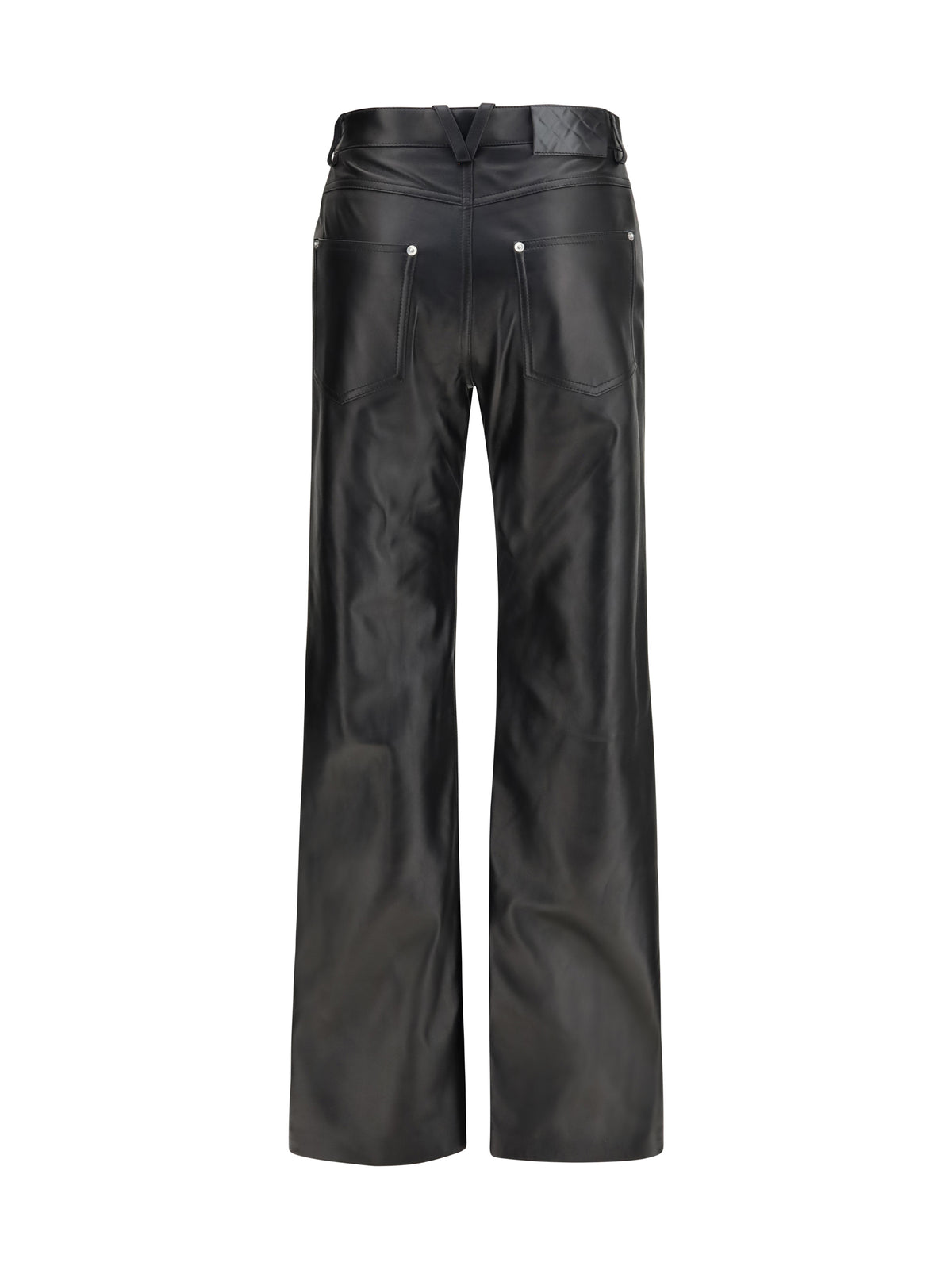 Bottega Veneta Women Glossy Leather Flared Pants BOTTEGA VENETA