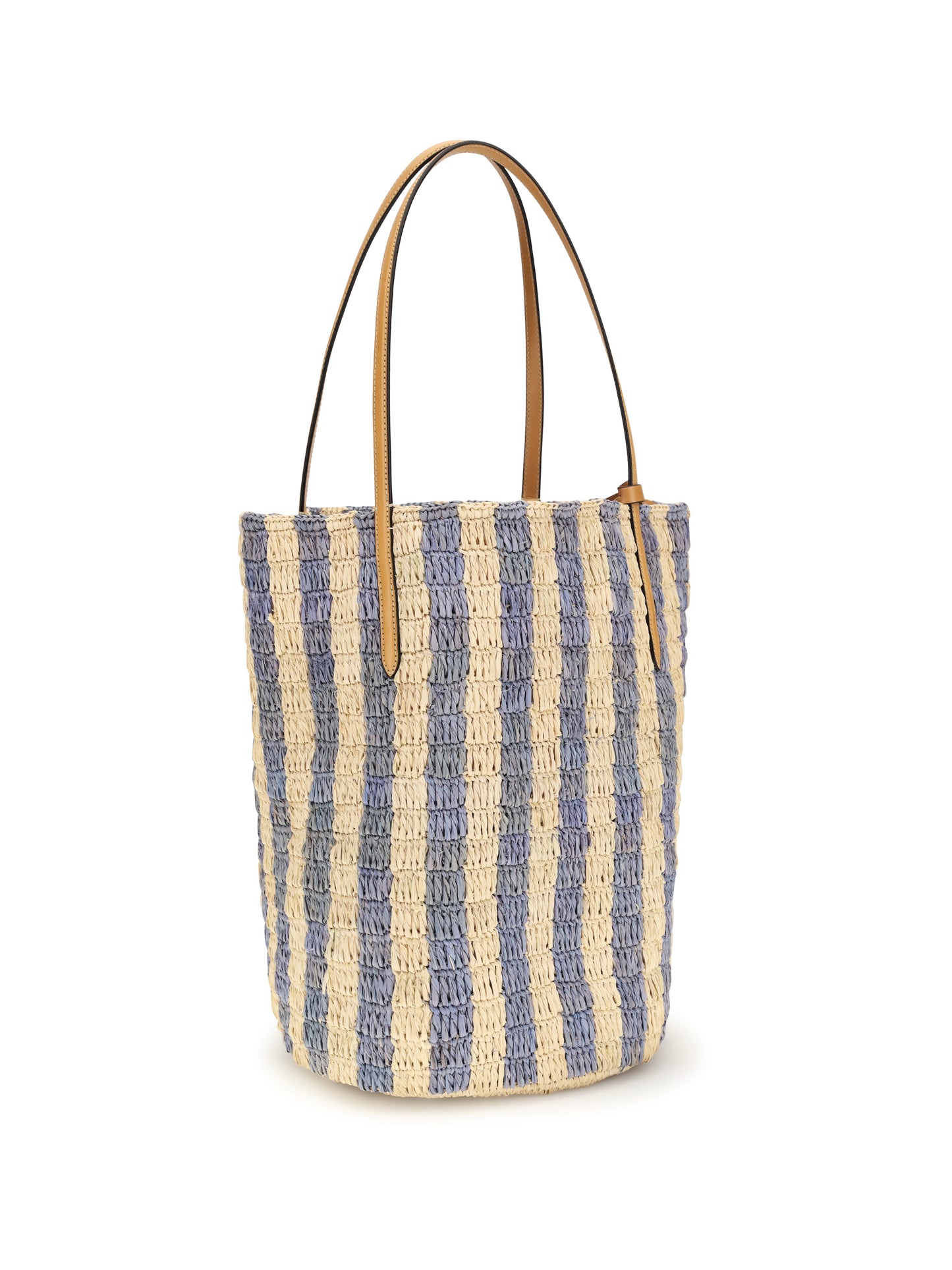 Valentino Garavani Women Striped Raffia Bucket Bag VALENTINO GARAVANI