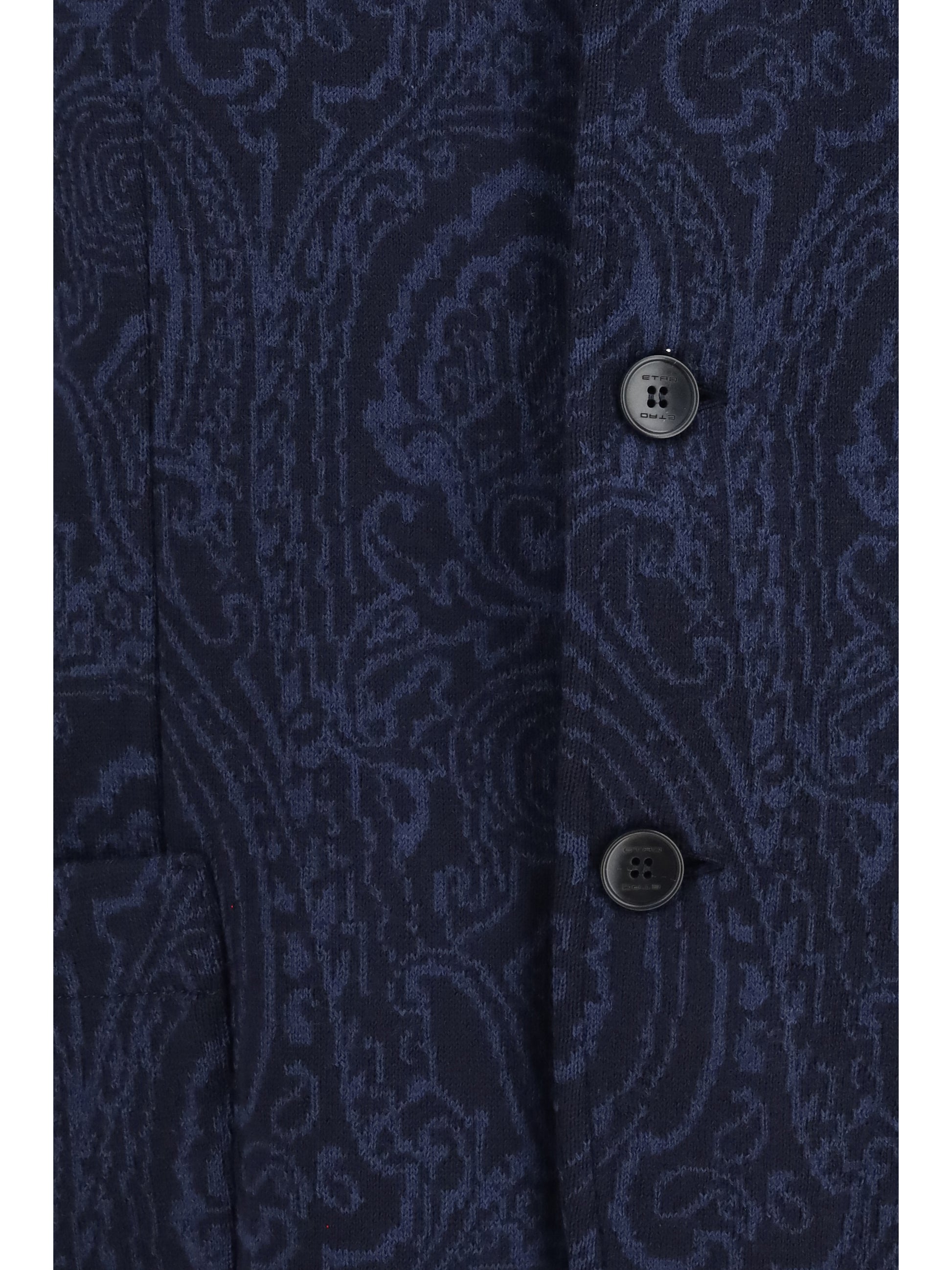 Etro Men Single-Breasted Arnica Jacquard Wool-Blend Jacket ETRO