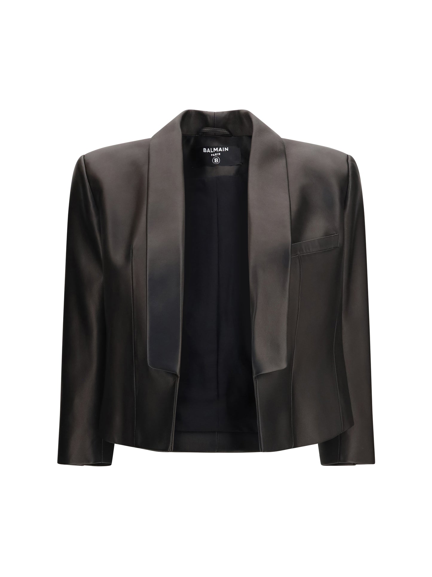 Balmain Women Spencer Leather Jacket BALMAIN