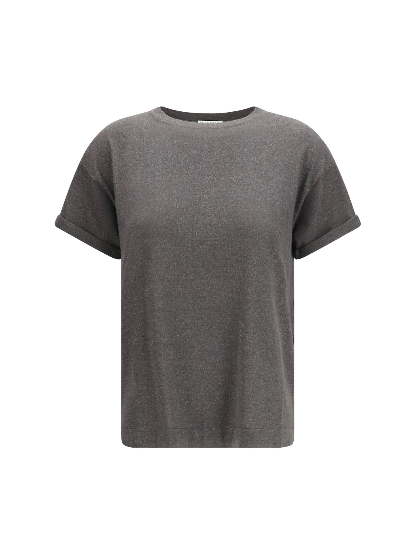 Brunello Cucinelli Women Cashmere Glitter T-Shirt BRUNELLO CUCINELLI