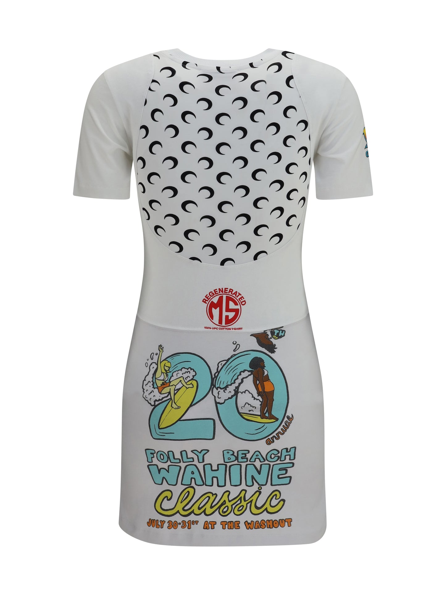 Marine Serre Women Fitted Recycled Jersey Dress MARINE SERRE