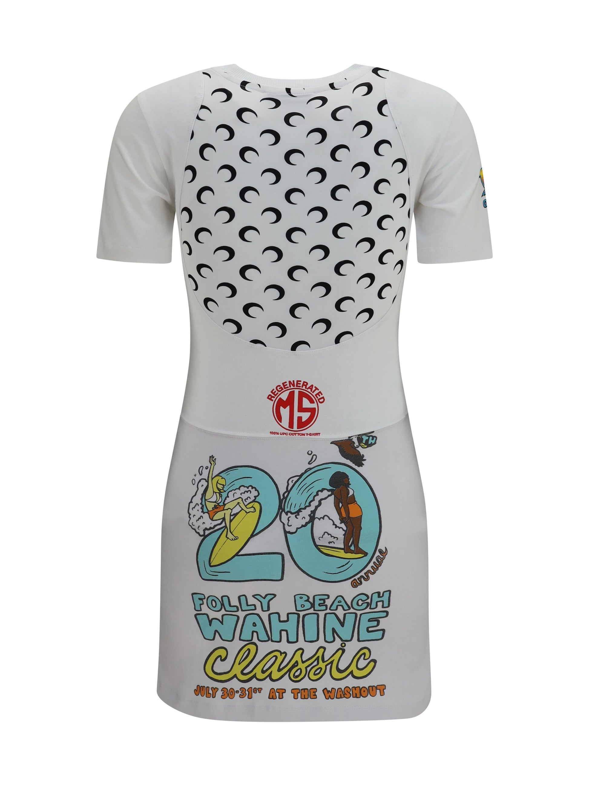 Marine Serre Women Fitted Recycled Jersey Dress MARINE SERRE