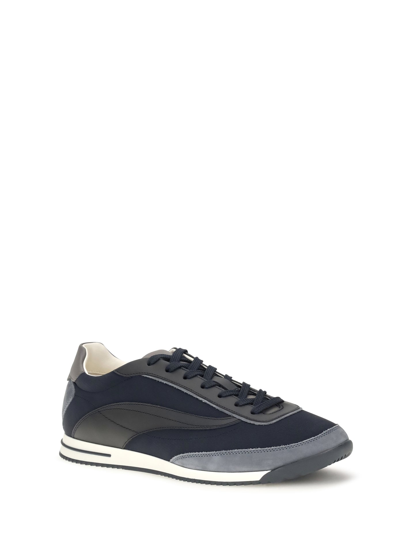 Brunello Cucinelli Men Lace-Up Suede Sneakers BRUNELLO CUCINELLI
