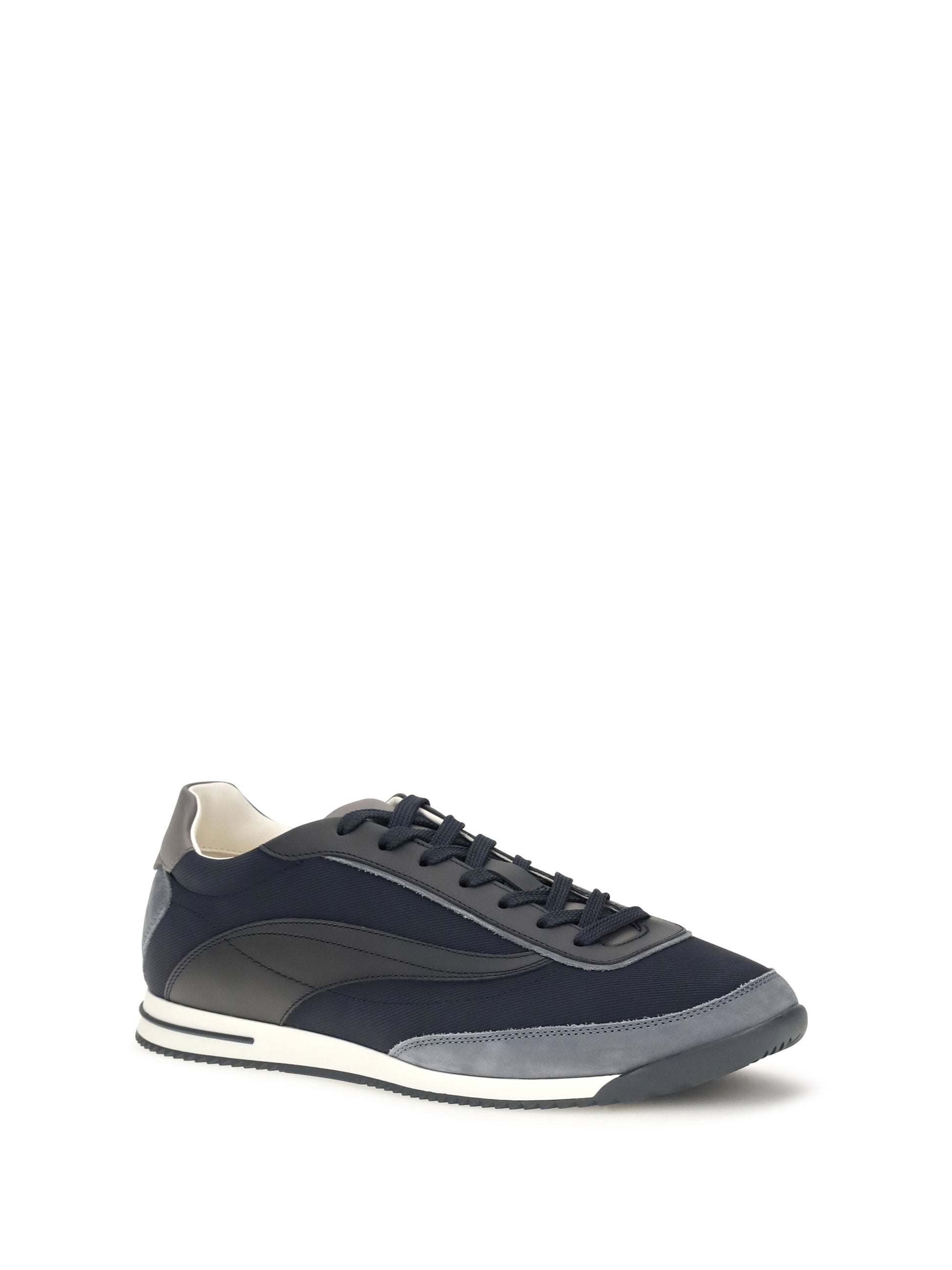 Brunello Cucinelli Men Lace-Up Suede Sneakers BRUNELLO CUCINELLI